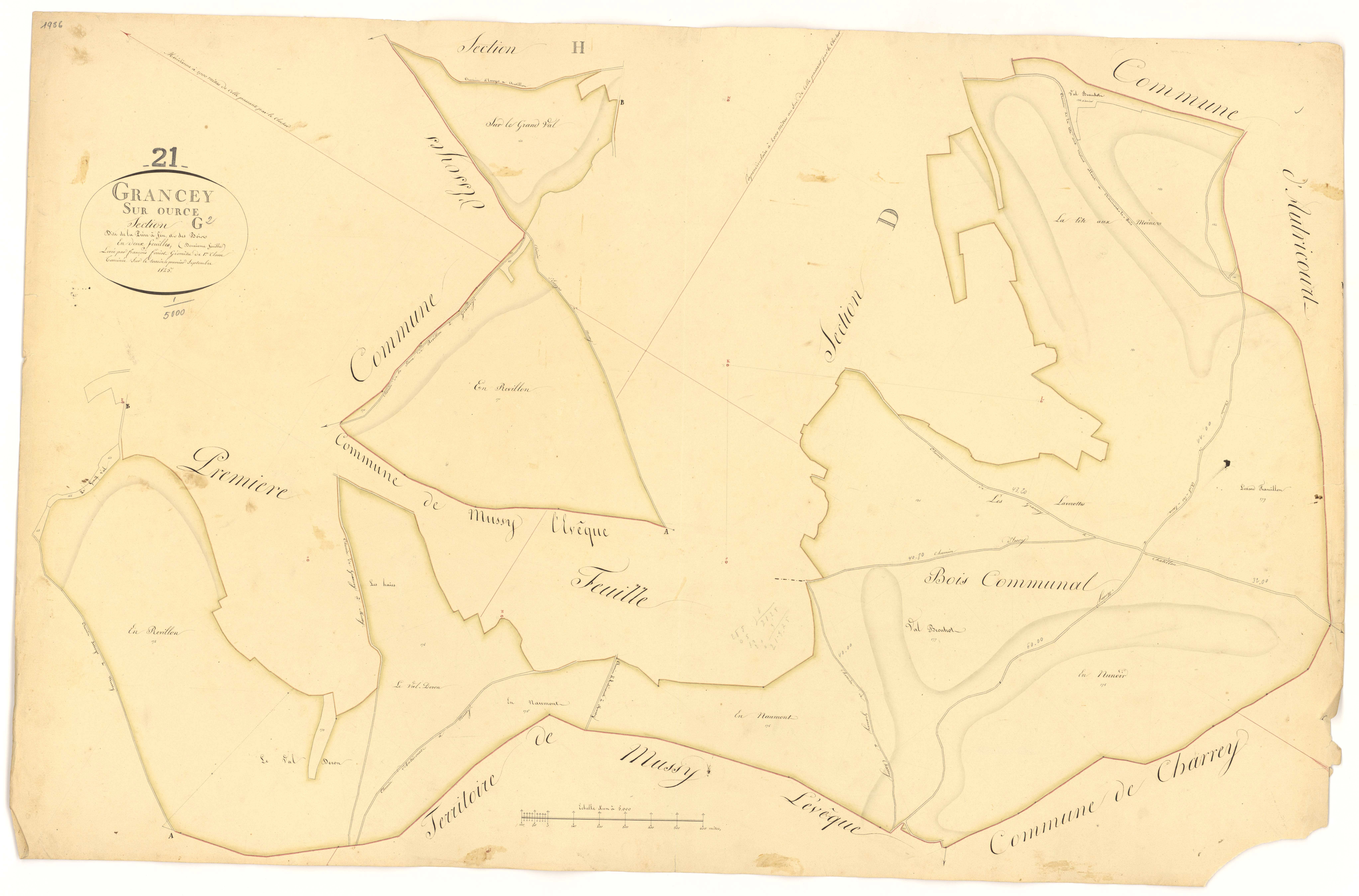 Grancey-sur-Ource - Section G2 - 3 P PLAN 313/12