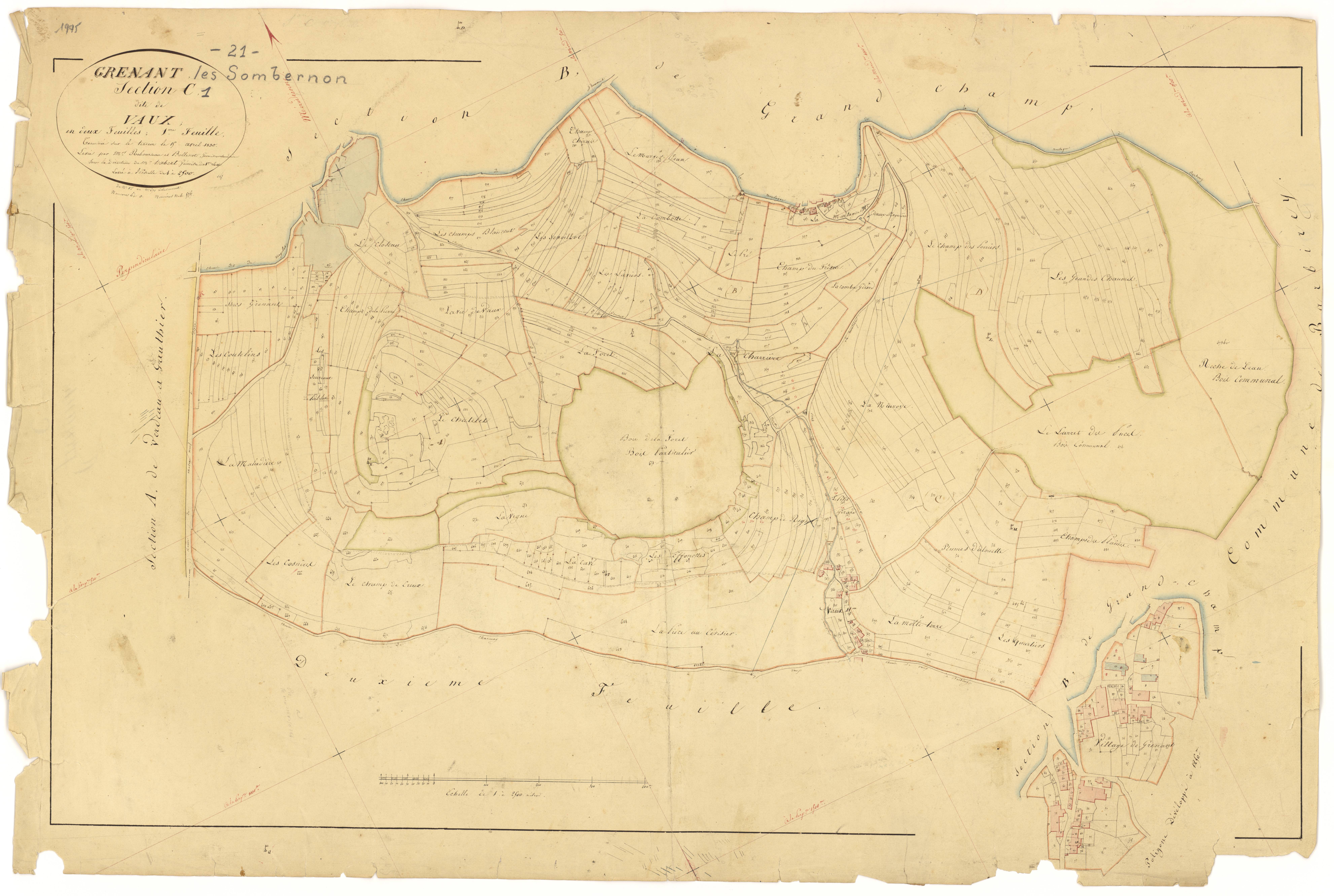 Grenant-lès-Sombernon - Section C1 - 3 P PLAN 314/4