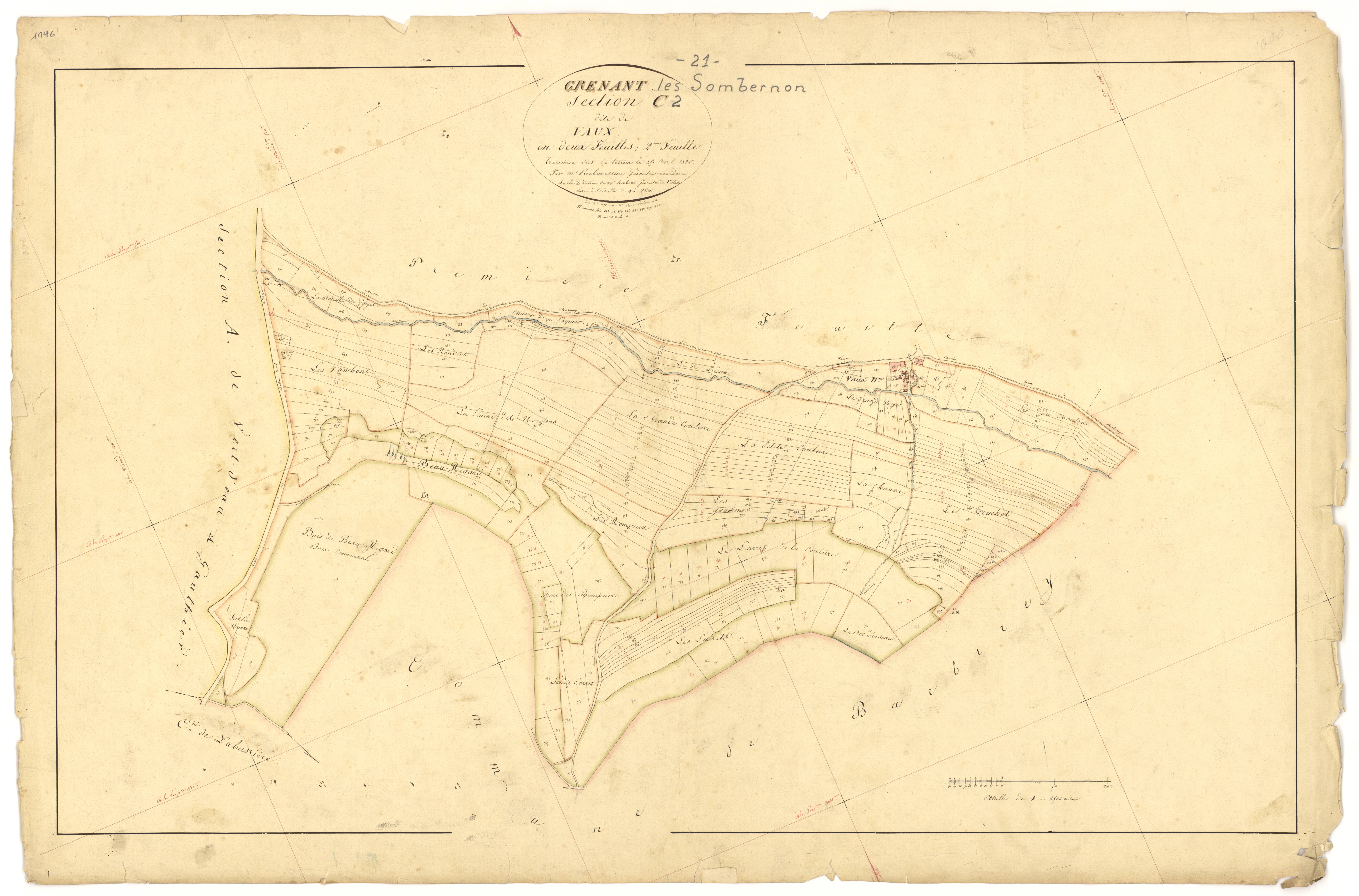 Grenant-lès-Sombernon - Section C2 - 3 P PLAN 314/5