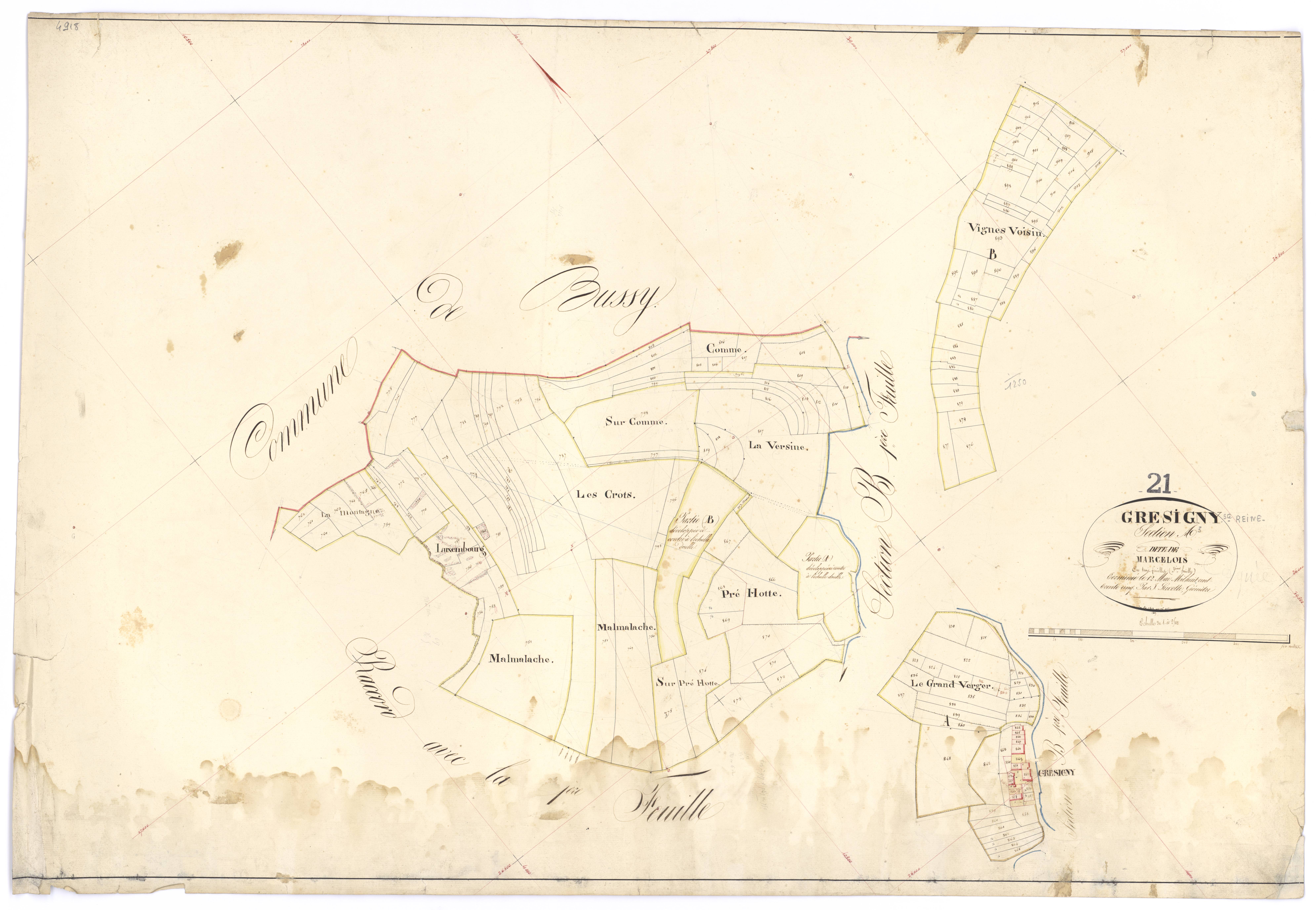 Grésigny-Sainte-Reine - Section A3 - 3 P PLAN 315/4