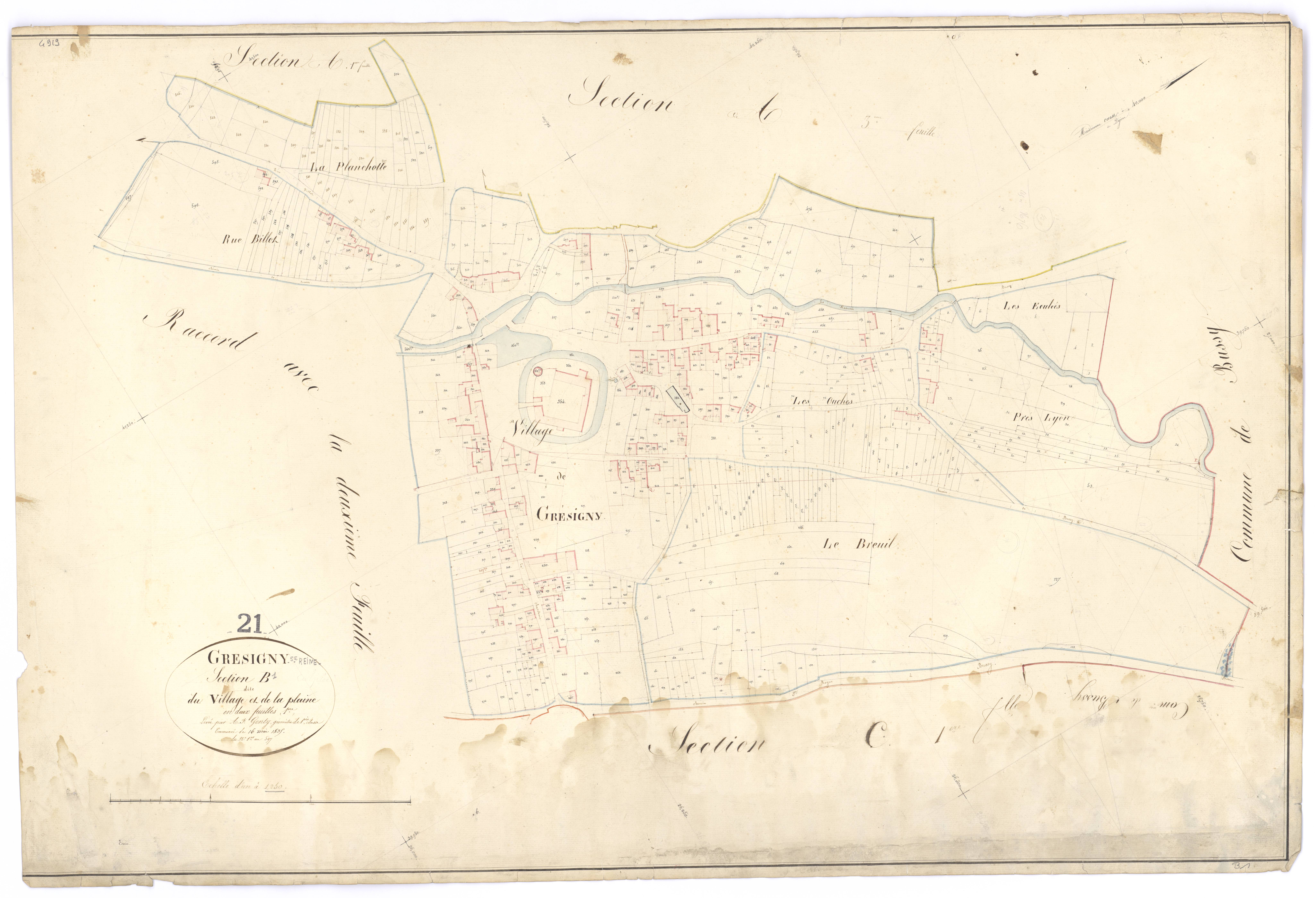 Grésigny-Sainte-Reine - Section B1 - 3 P PLAN 315/5