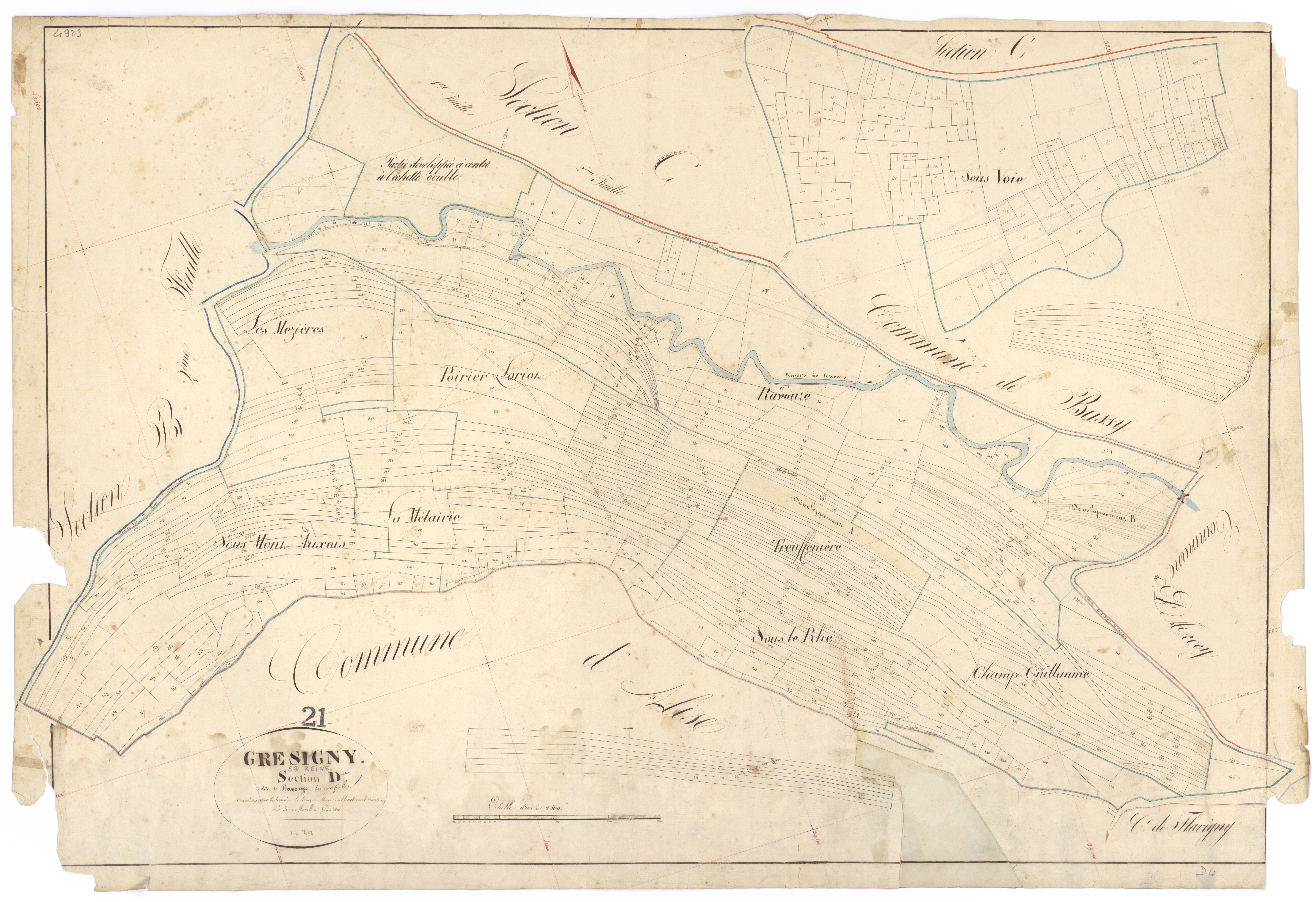 Grésigny-Sainte-Reine - Section D - 3 P PLAN 315/9