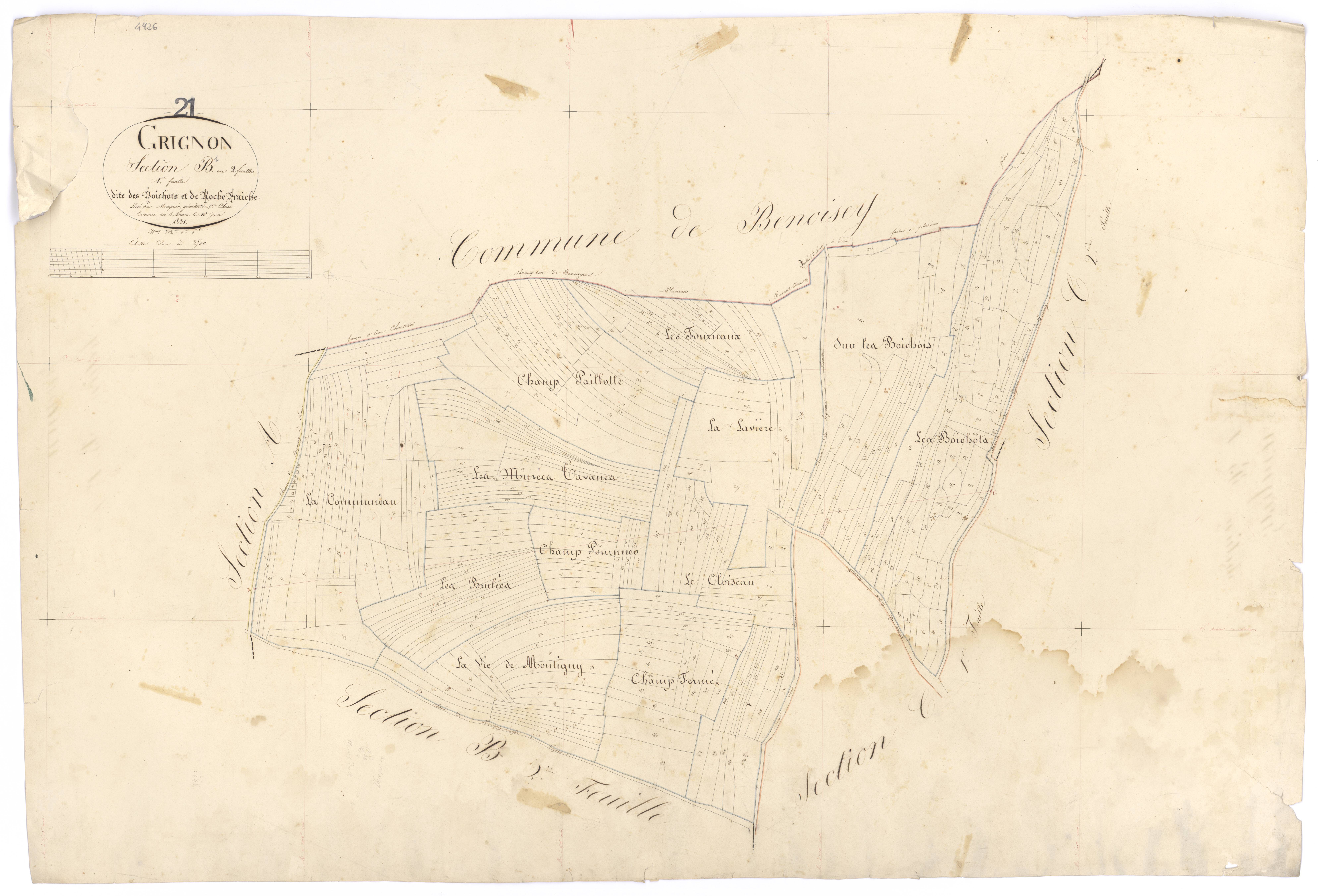 Grignon - Section B1 - 3 P PLAN 316/3