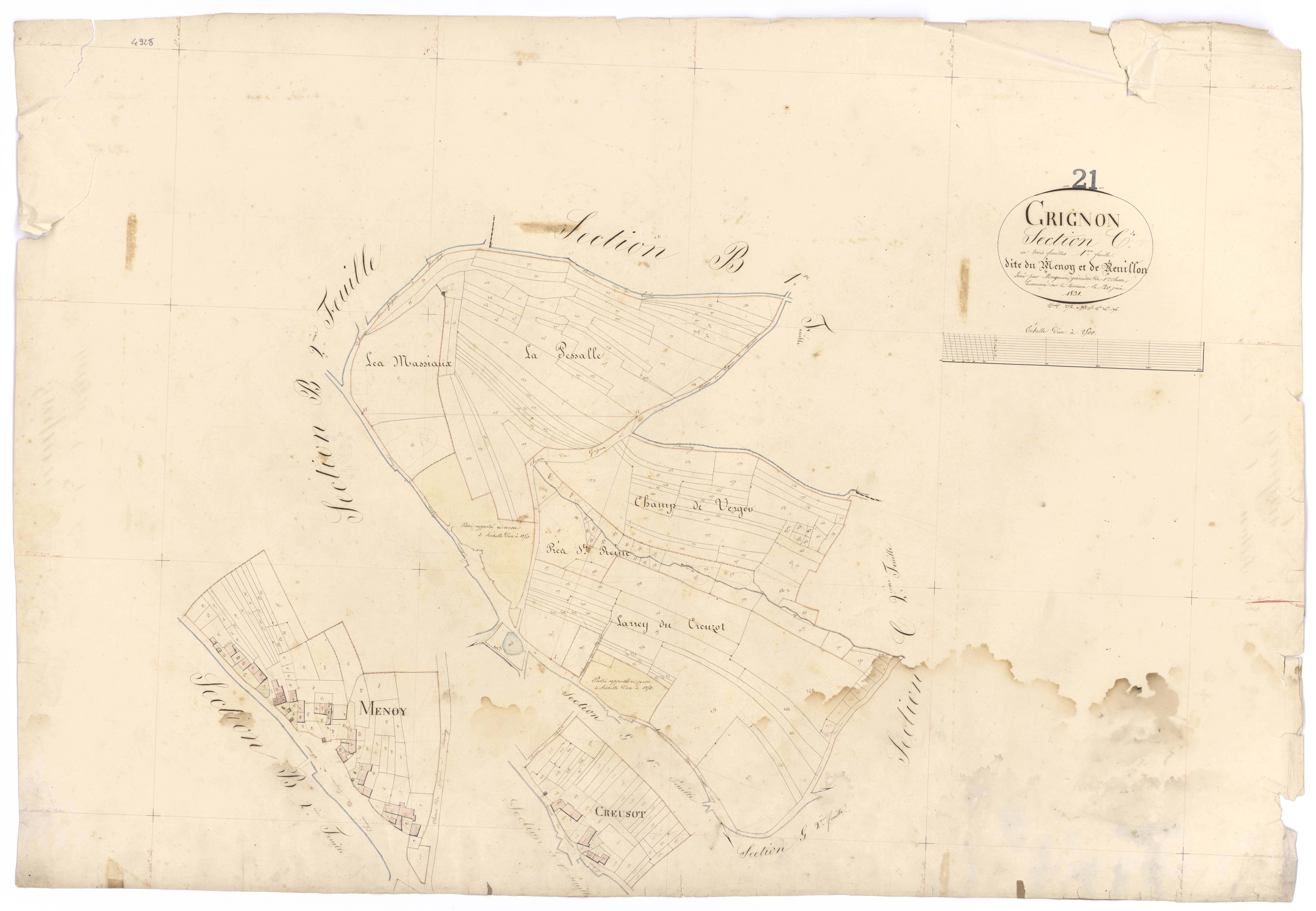 Grignon - Section C1 - 3 P PLAN 316/5