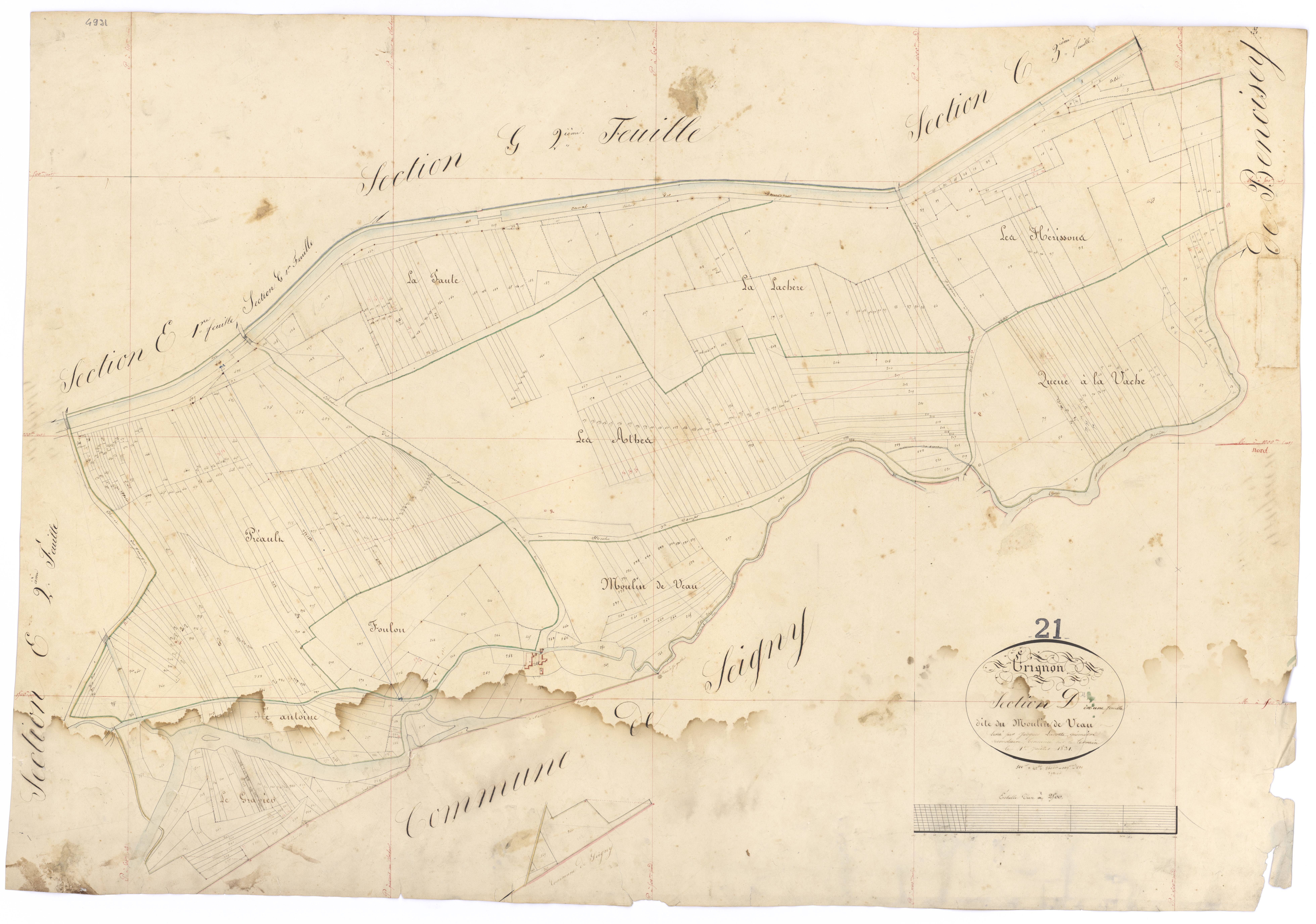 Grignon - Section D - 3 P PLAN 316/8