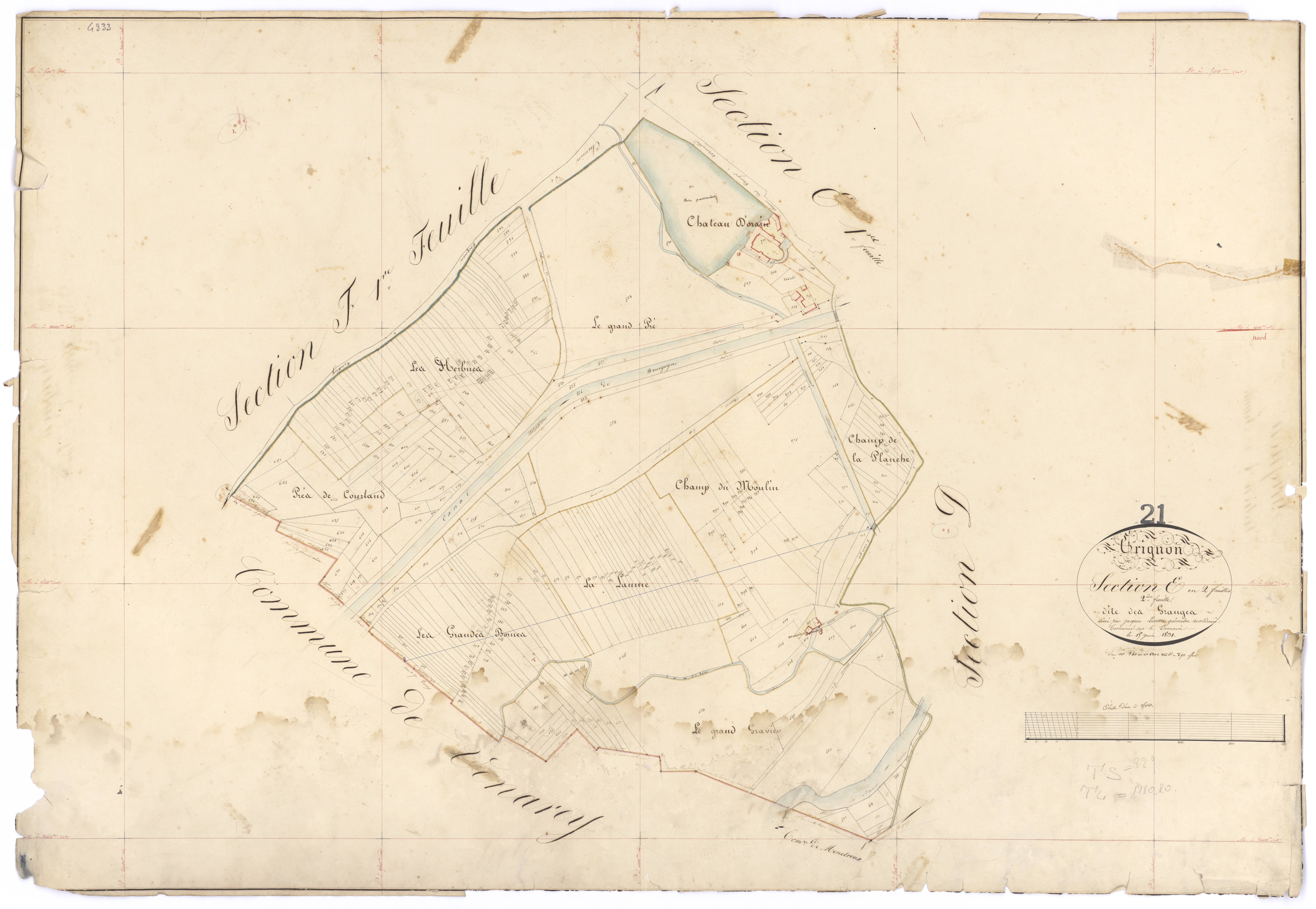 Grignon - Section E2 - 3 P PLAN 316/10