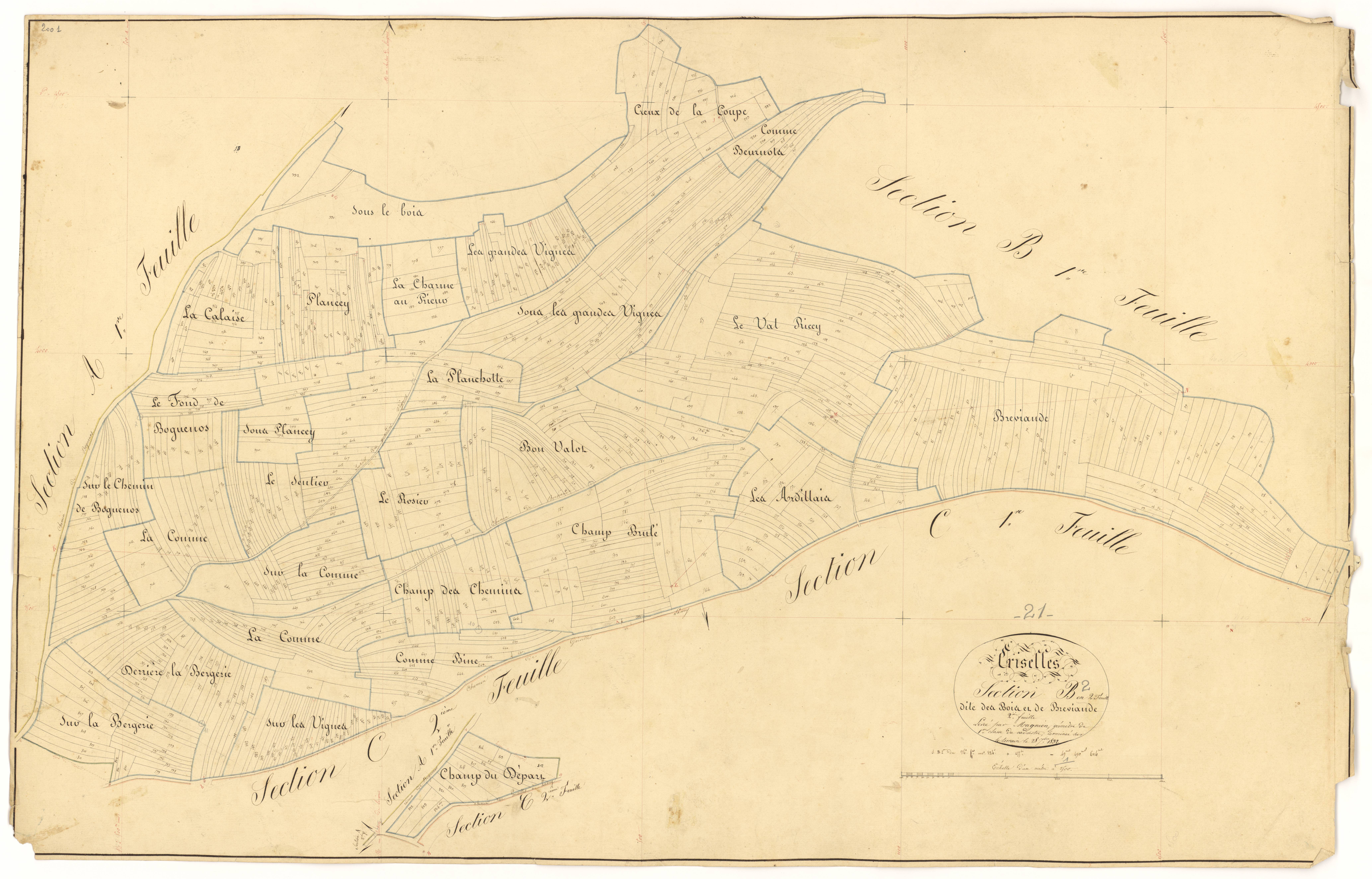 Griselles - Section B2 - 3 P PLAN 317/5