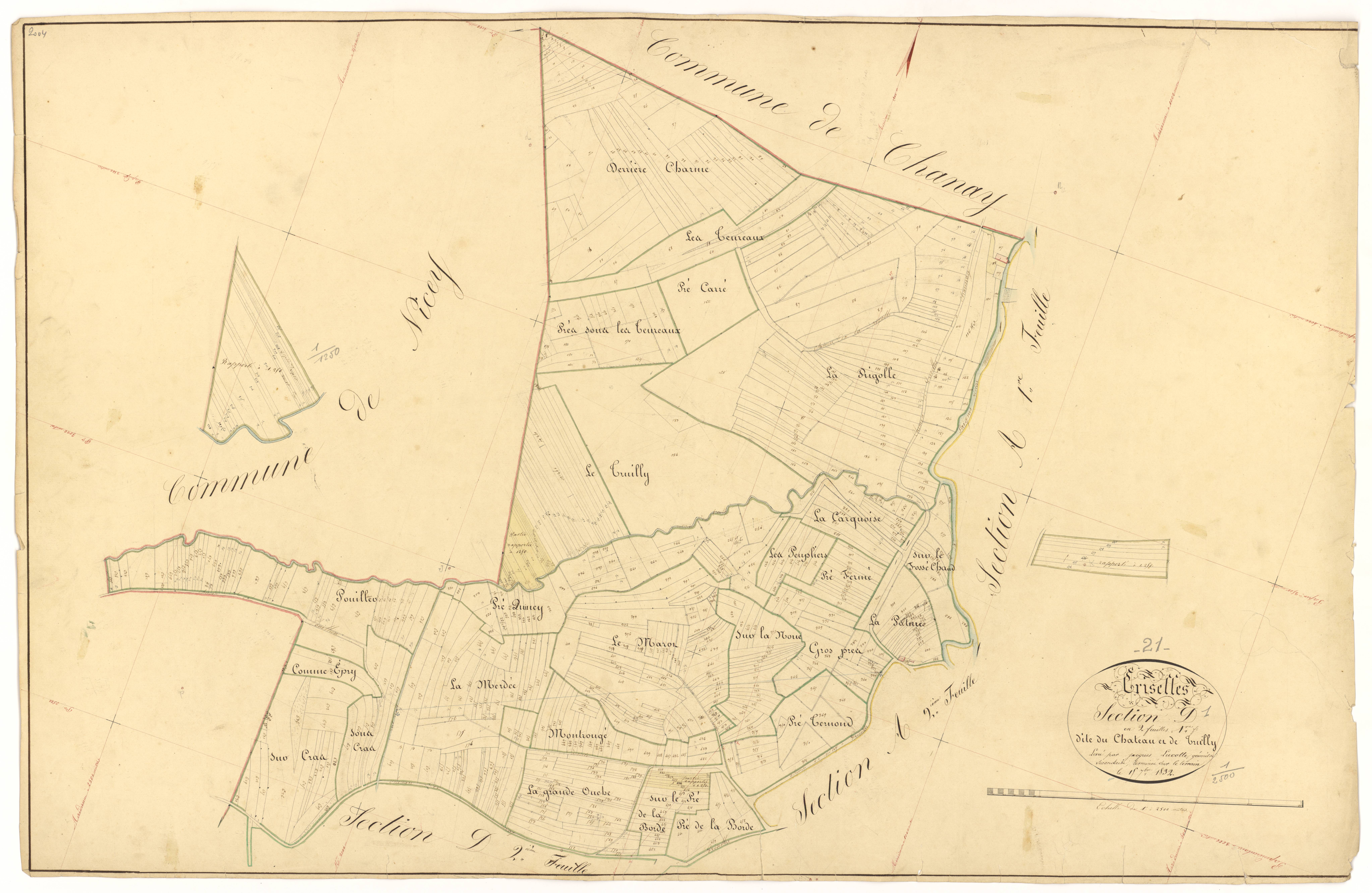 Griselles - Section D1 - 3 P PLAN 317/8