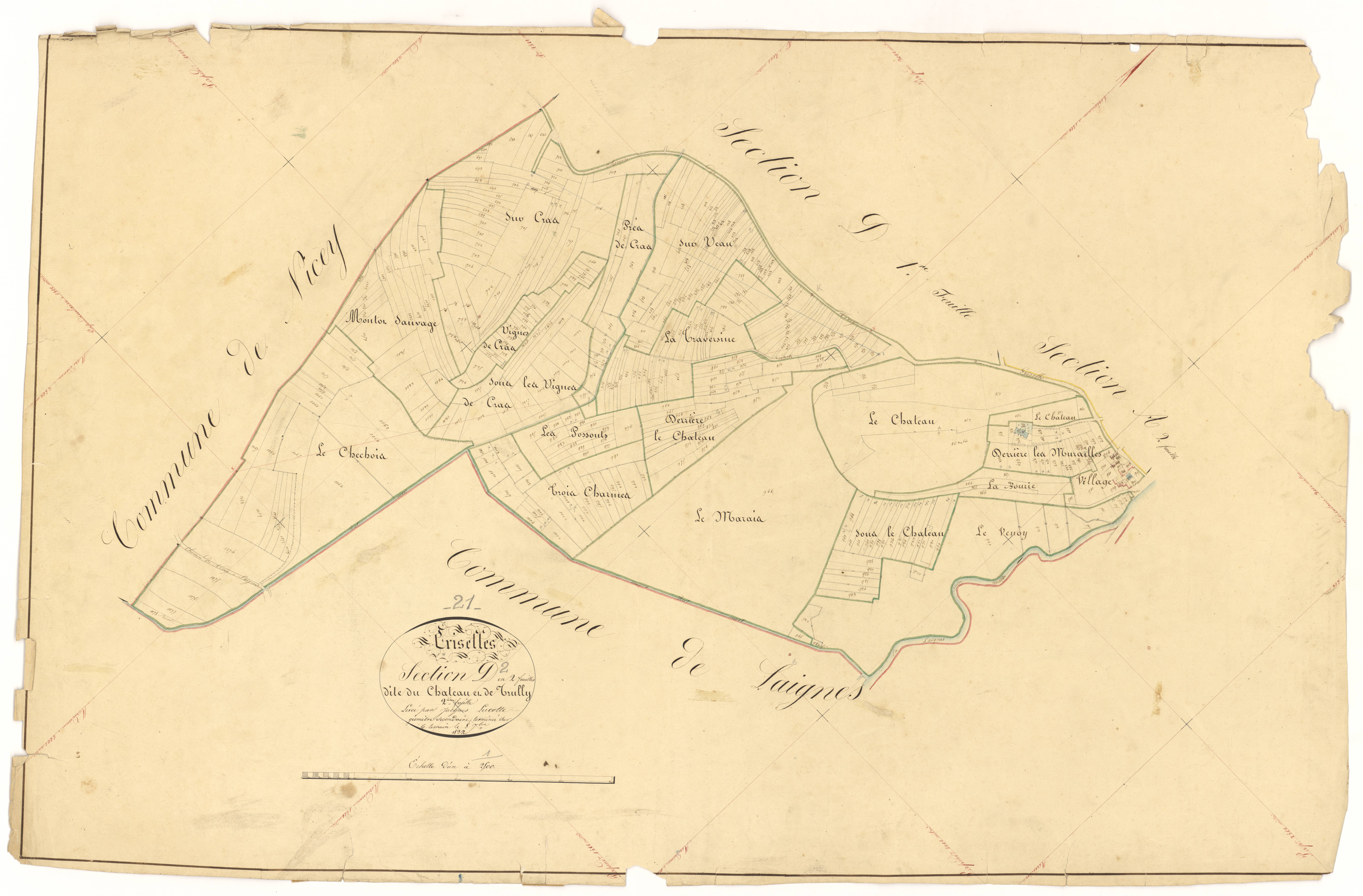 Griselles - Section D2 - 3 P PLAN 317/9