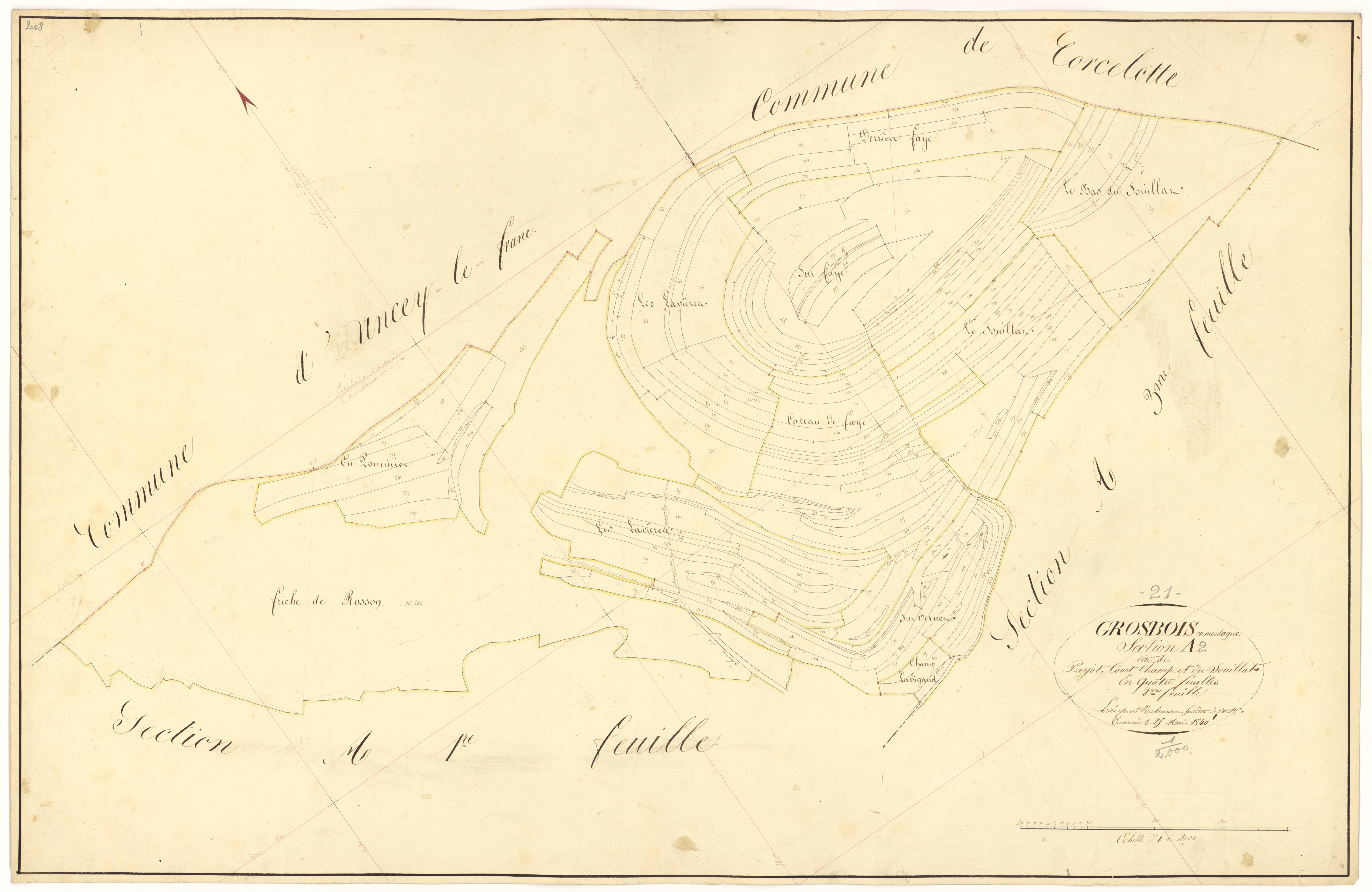 Grosbois-en-Montagne - Section A2 - 3 P PLAN 318/3