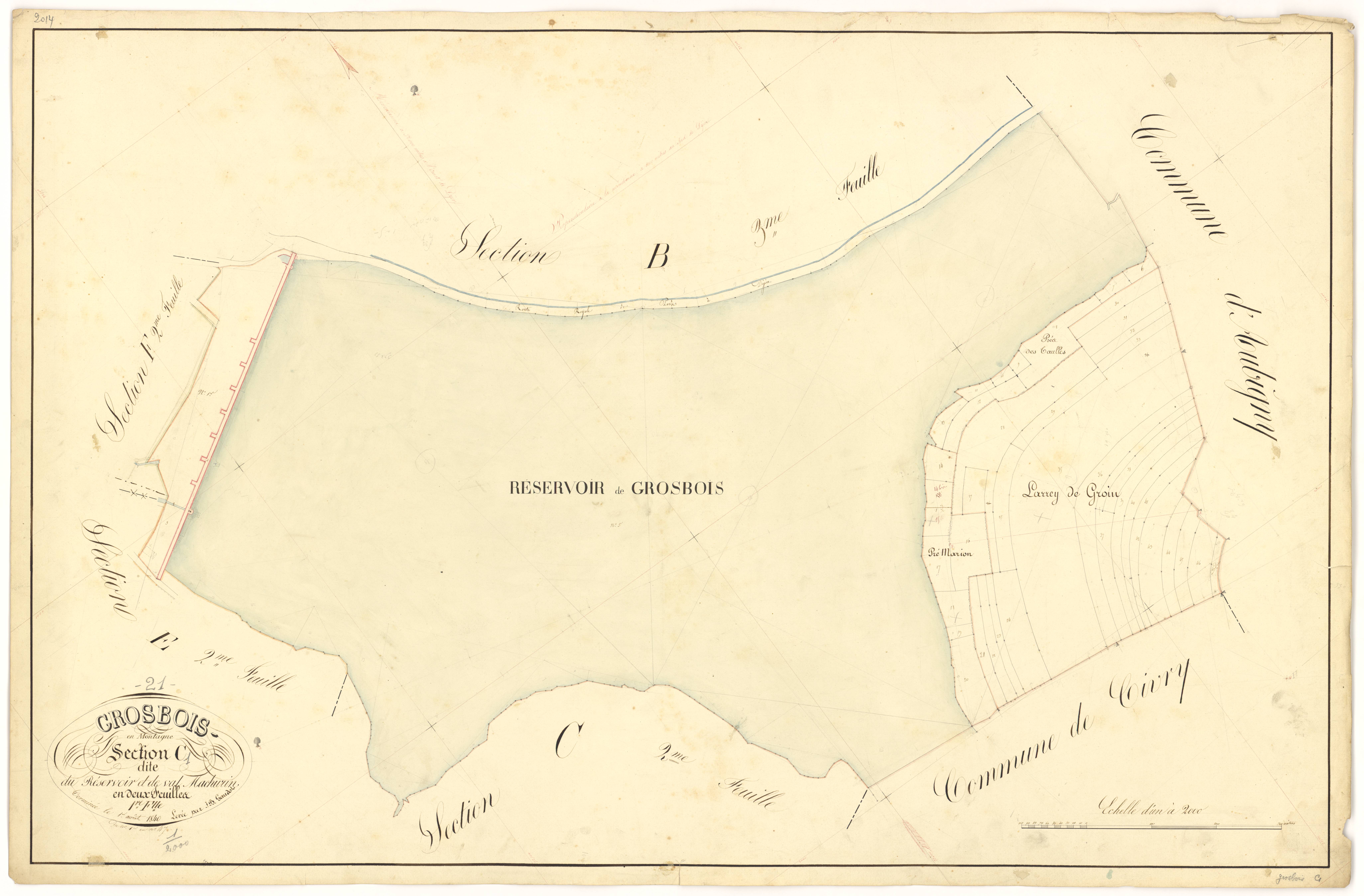 Grosbois-en-Montagne - Section C1 - 3 P PLAN 318/9