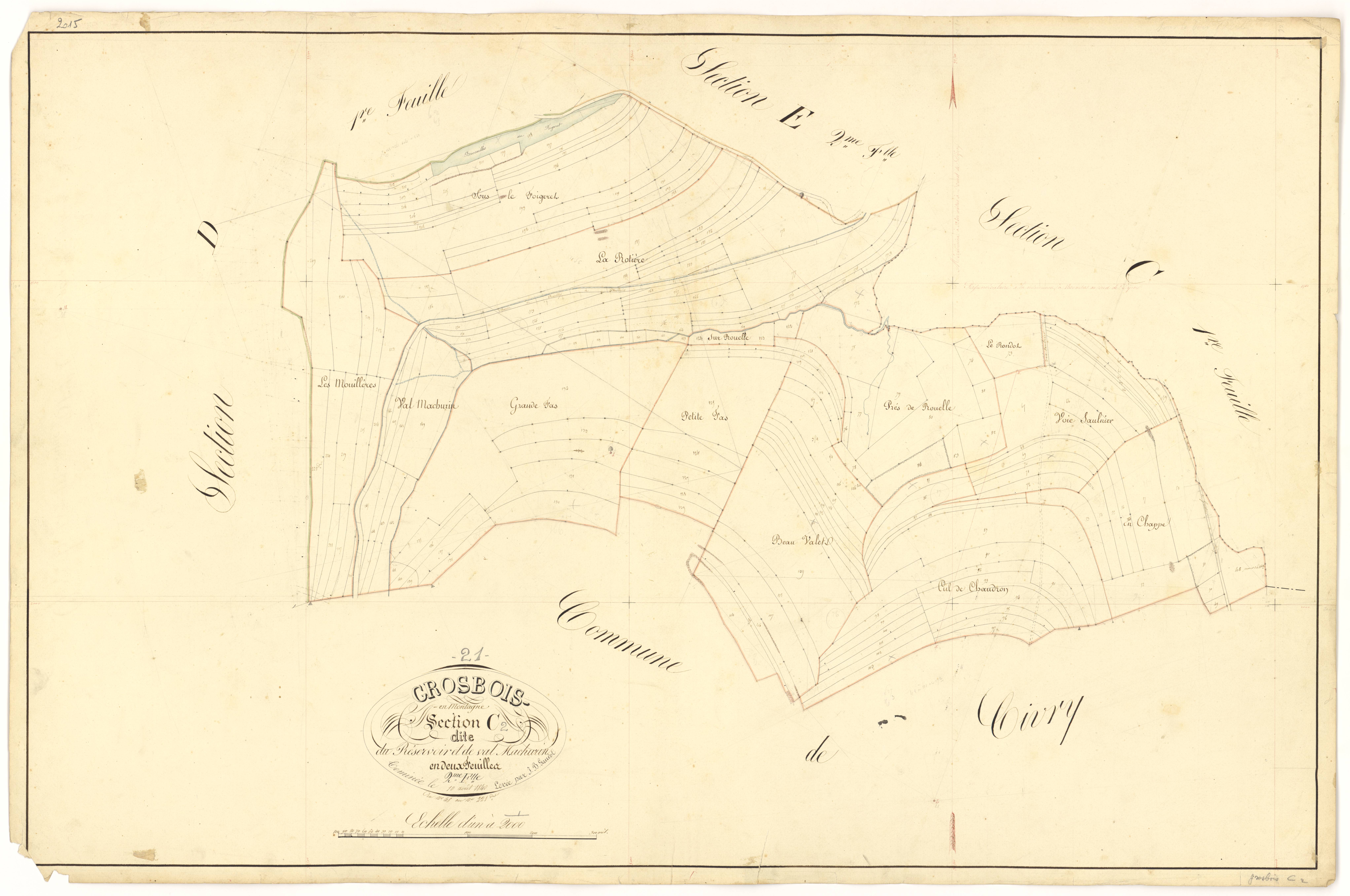 Grosbois-en-Montagne - Section C2 - 3 P PLAN 318/10