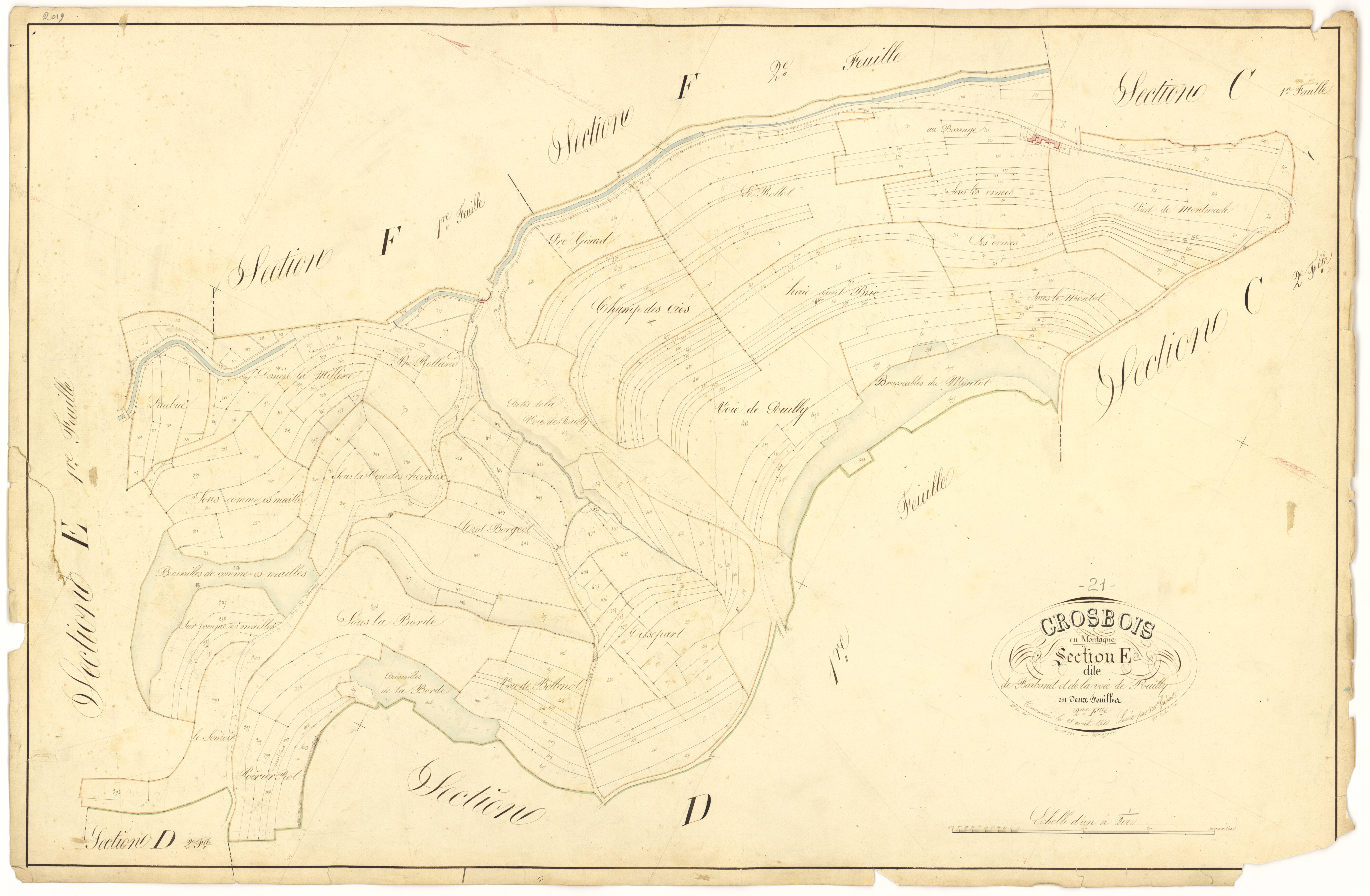 Grosbois-en-Montagne - Section E2 - 3 P PLAN 318/14