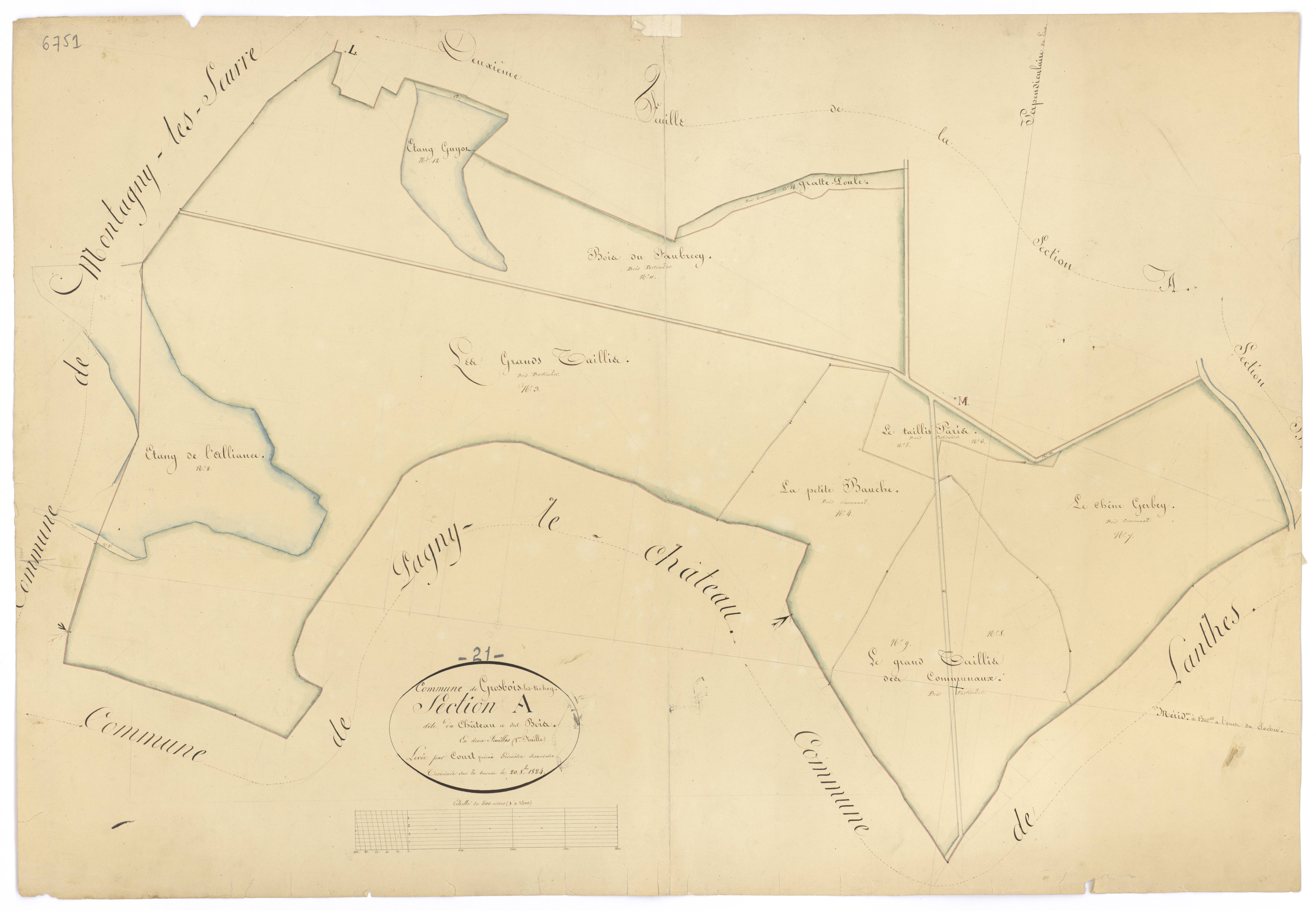 Grosbois-lès-Tichey - Section A1 - 3 P PLAN 319/2