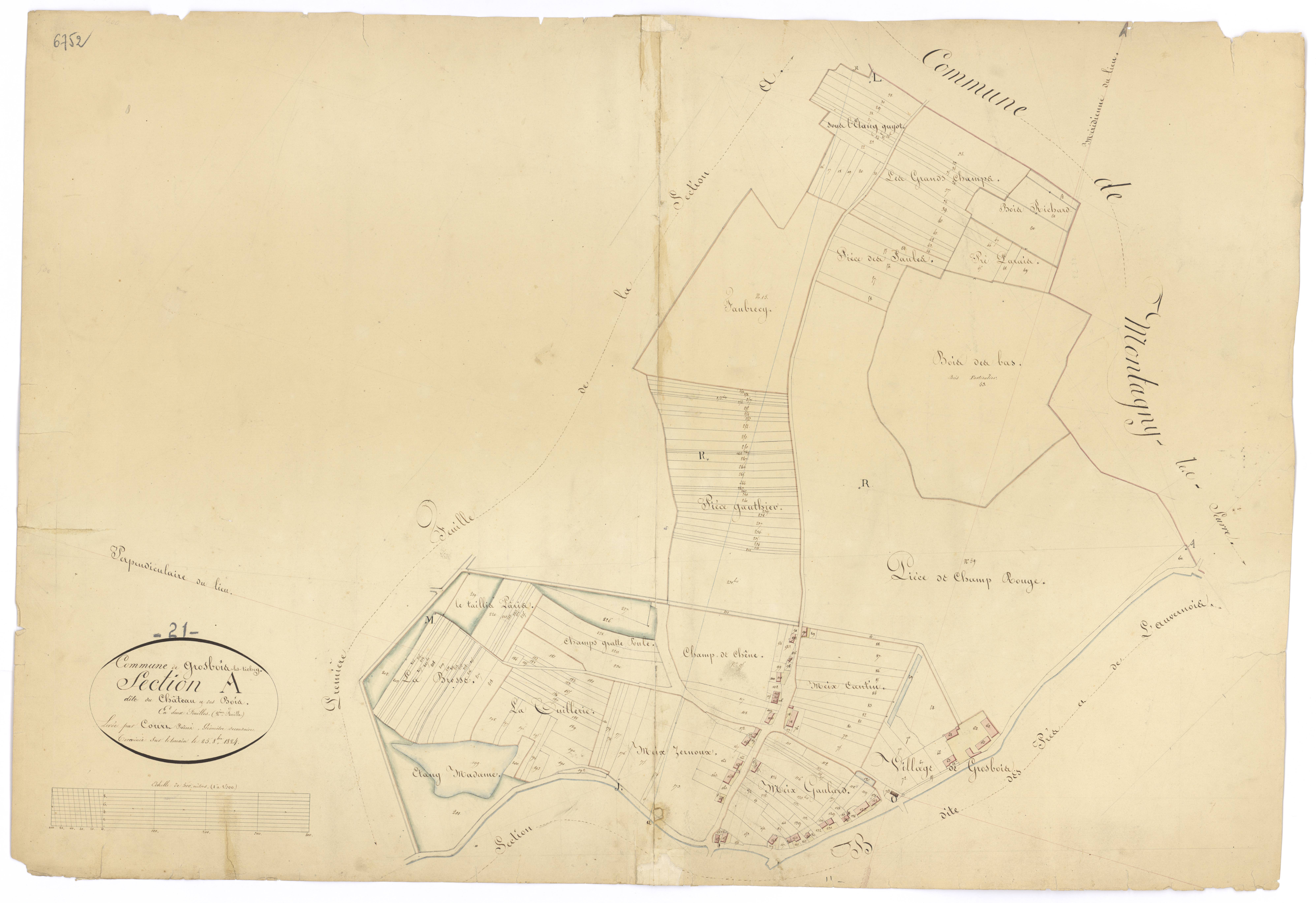 Grosbois-lès-Tichey - Section A2 - 3 P PLAN 319/3