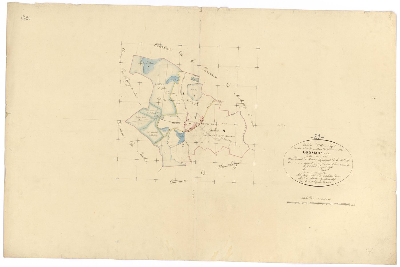 Grosbois-lès-Tichey - Tableau d'assemblage - 3 P PLAN 319/1