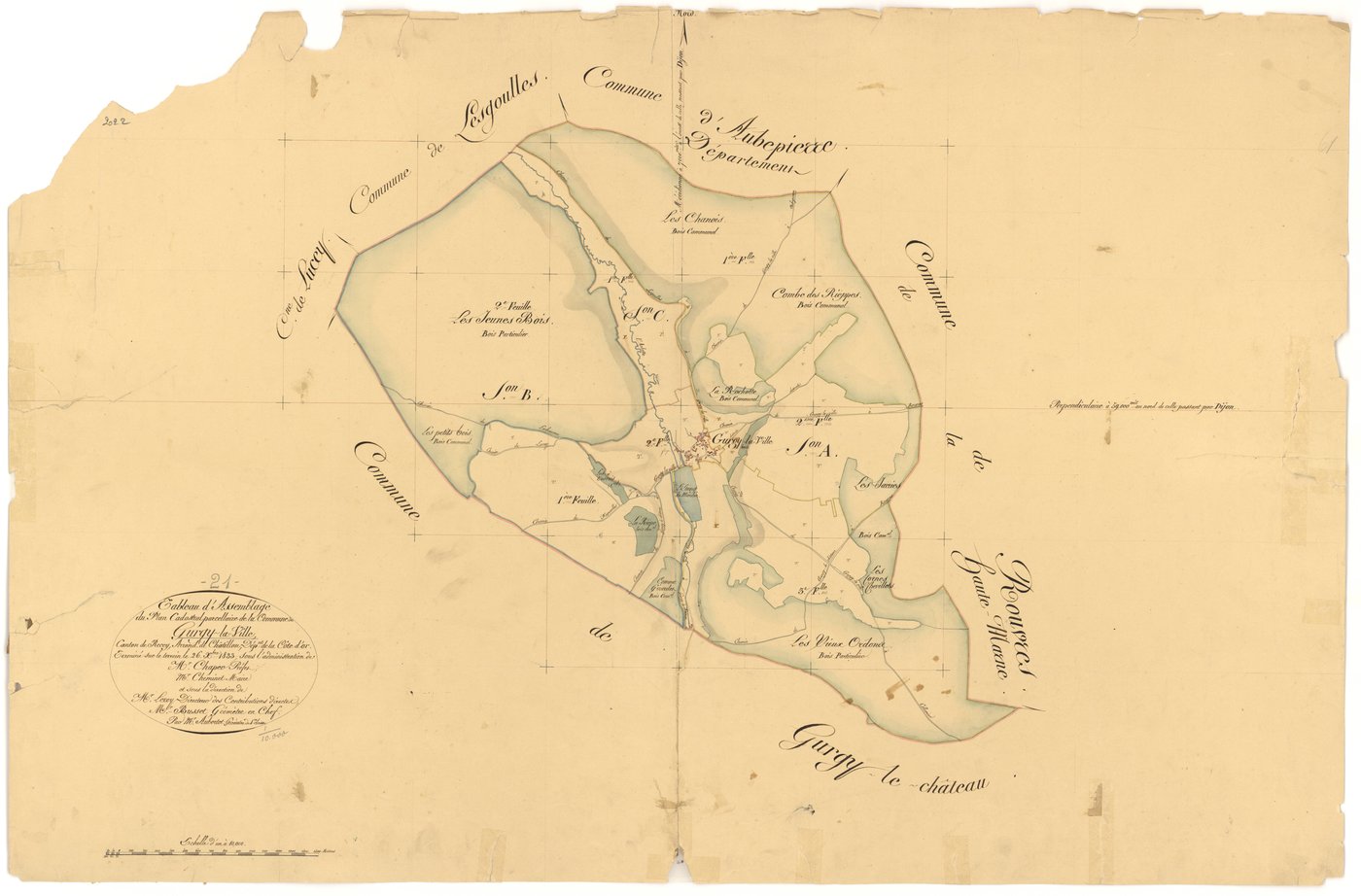 Gurgy-la-Ville - Tableau d'assemblage - 3 P PLAN 320/1