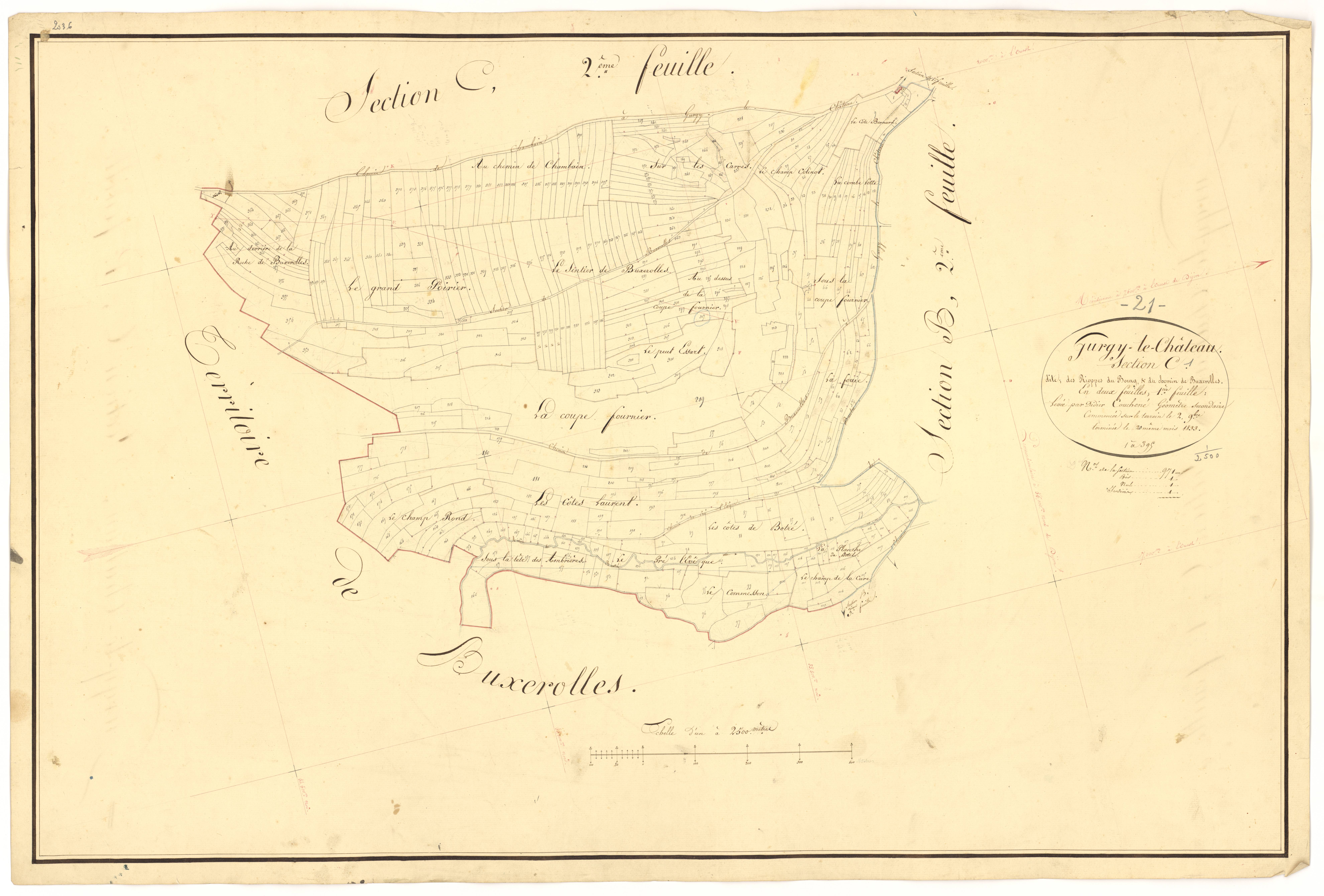 Gurgy-le-Château - Section C1 - 3 P PLAN 321/7