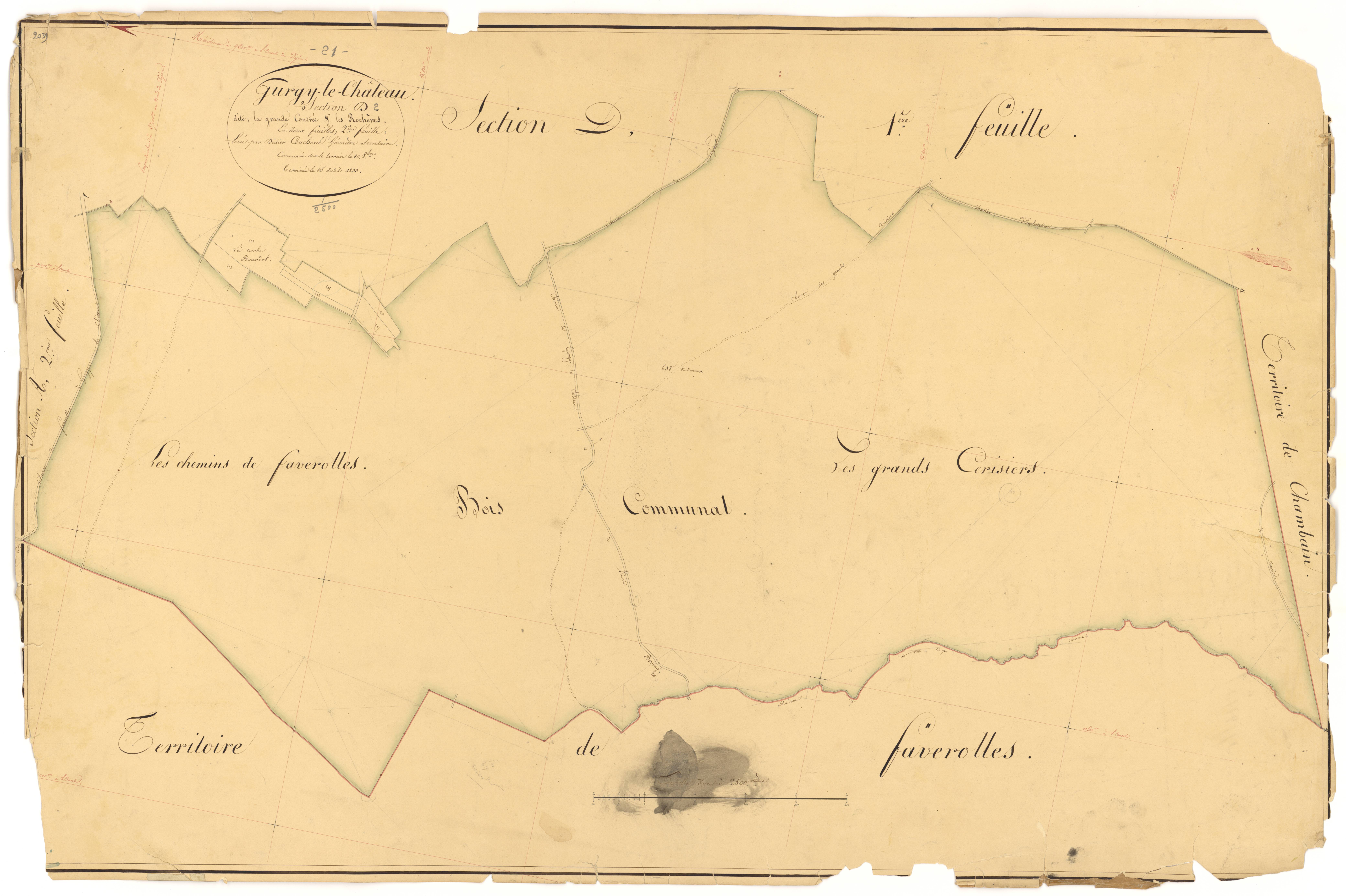Gurgy-le-Château - Section D2 - 3 P PLAN 321/10