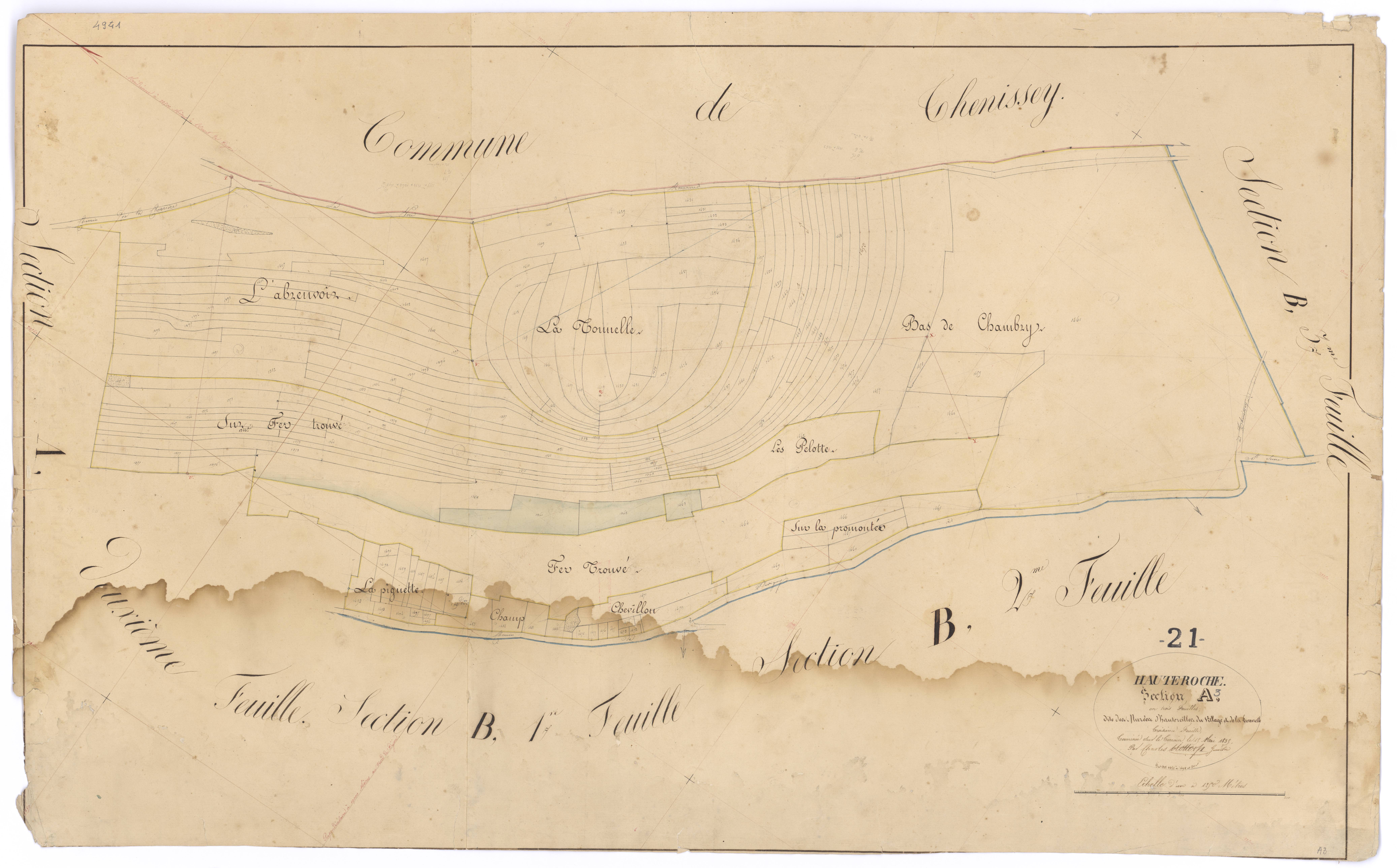 Hauteroche - Section A3 - 3 P PLAN 322/4