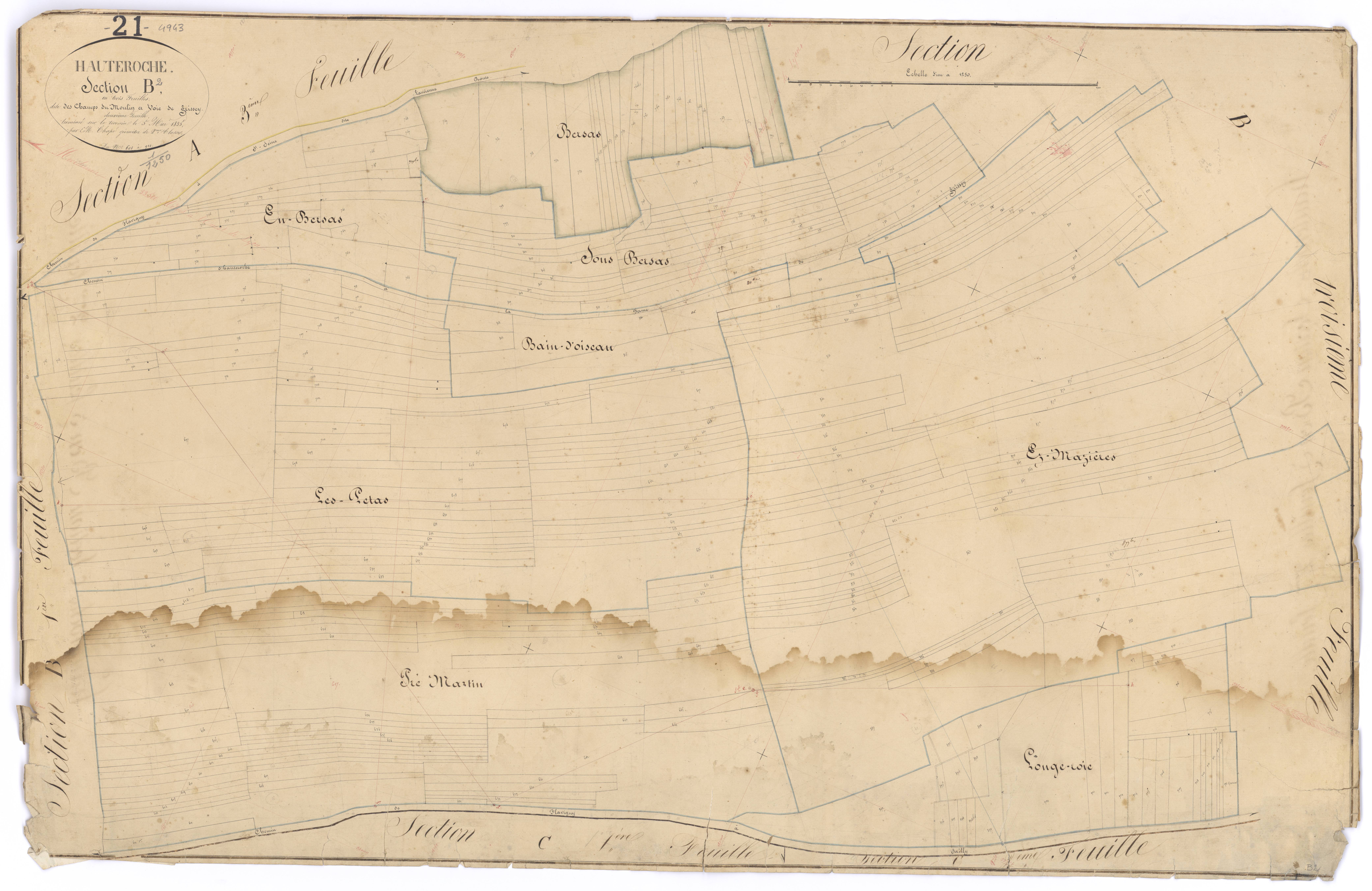 Hauteroche - Section B2 - 3 P PLAN 322/6