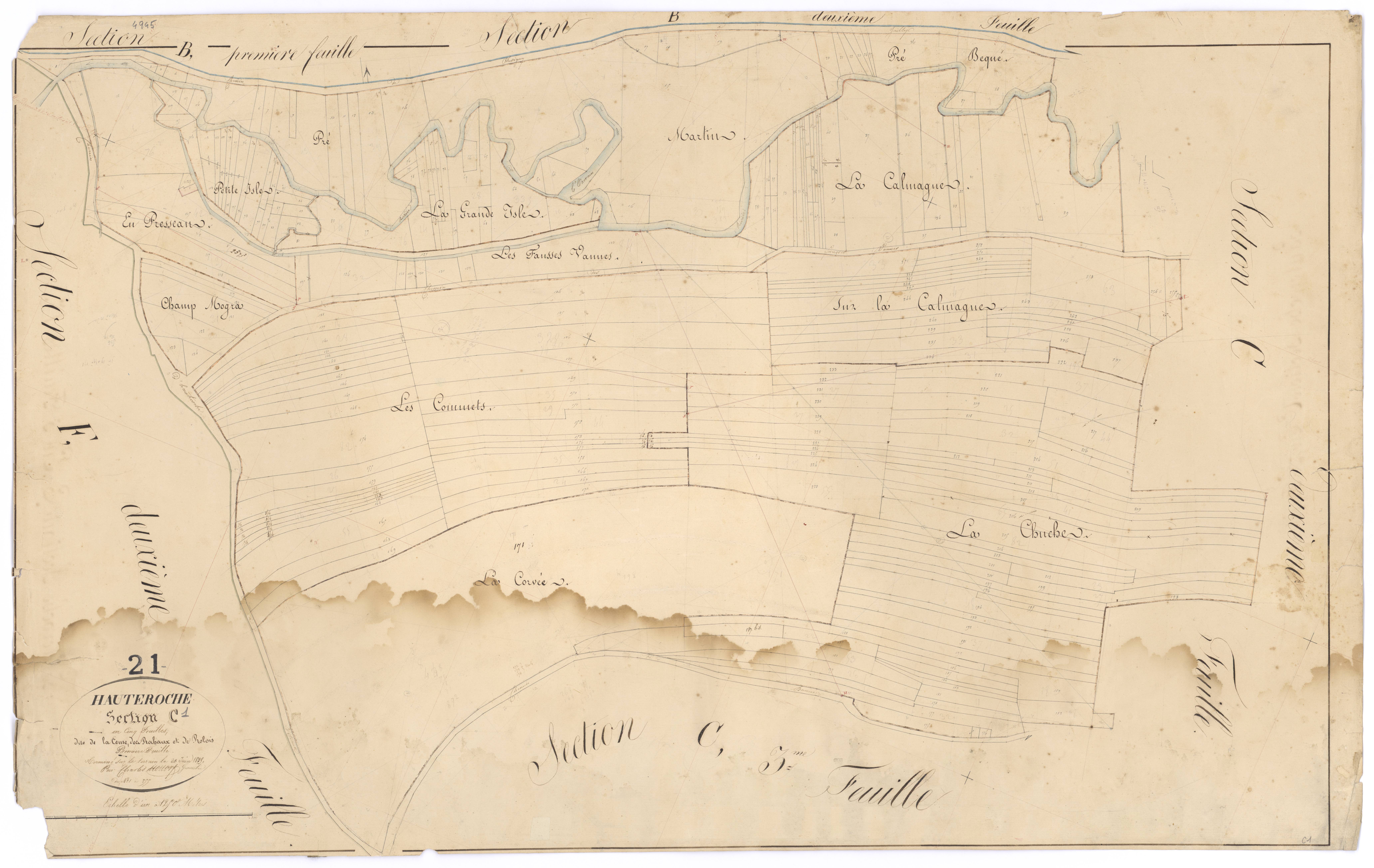 Hauteroche - Section C1 - 3 P PLAN 322/8