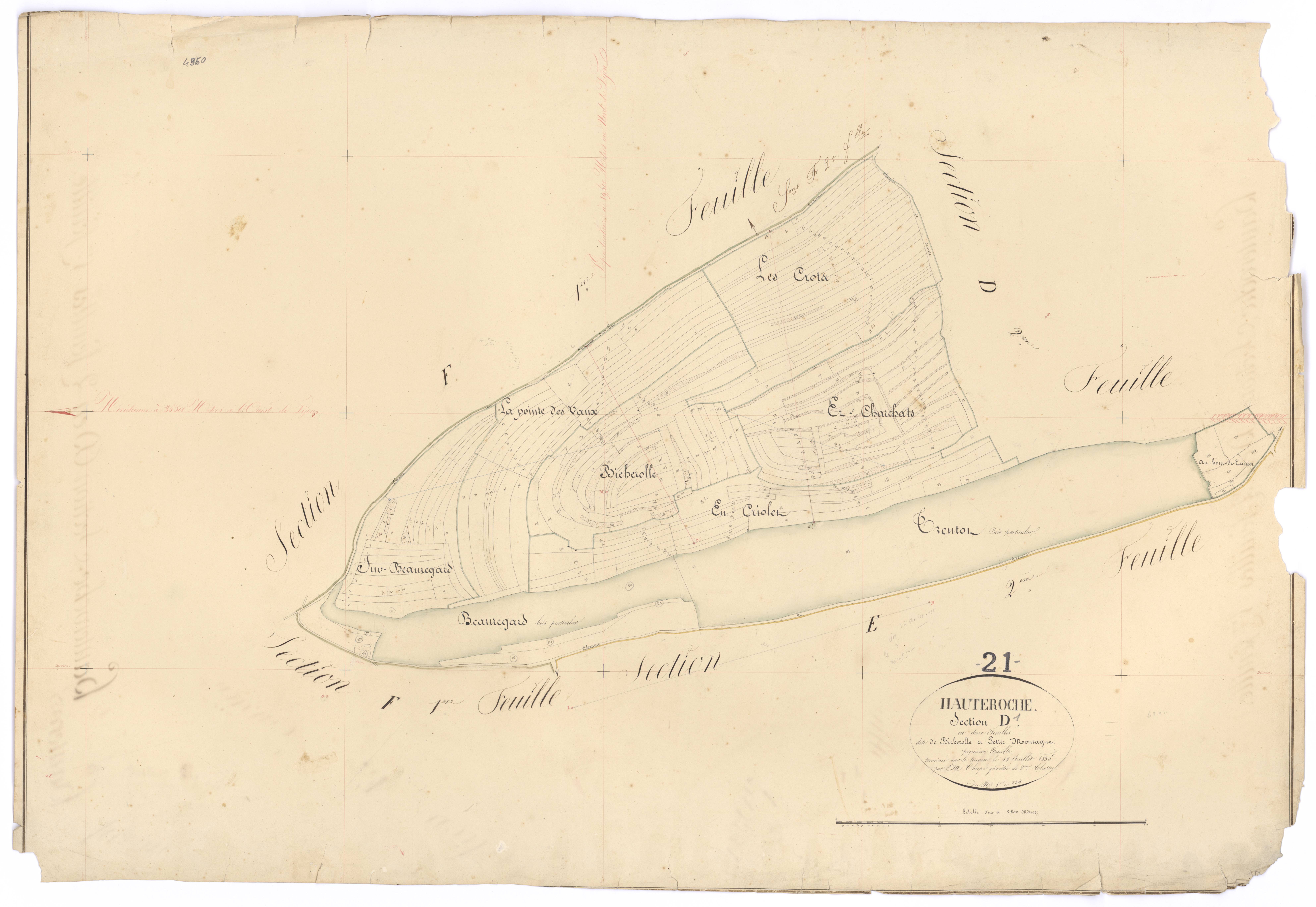 Hauteroche - Section D1 - 3 P PLAN 322/13