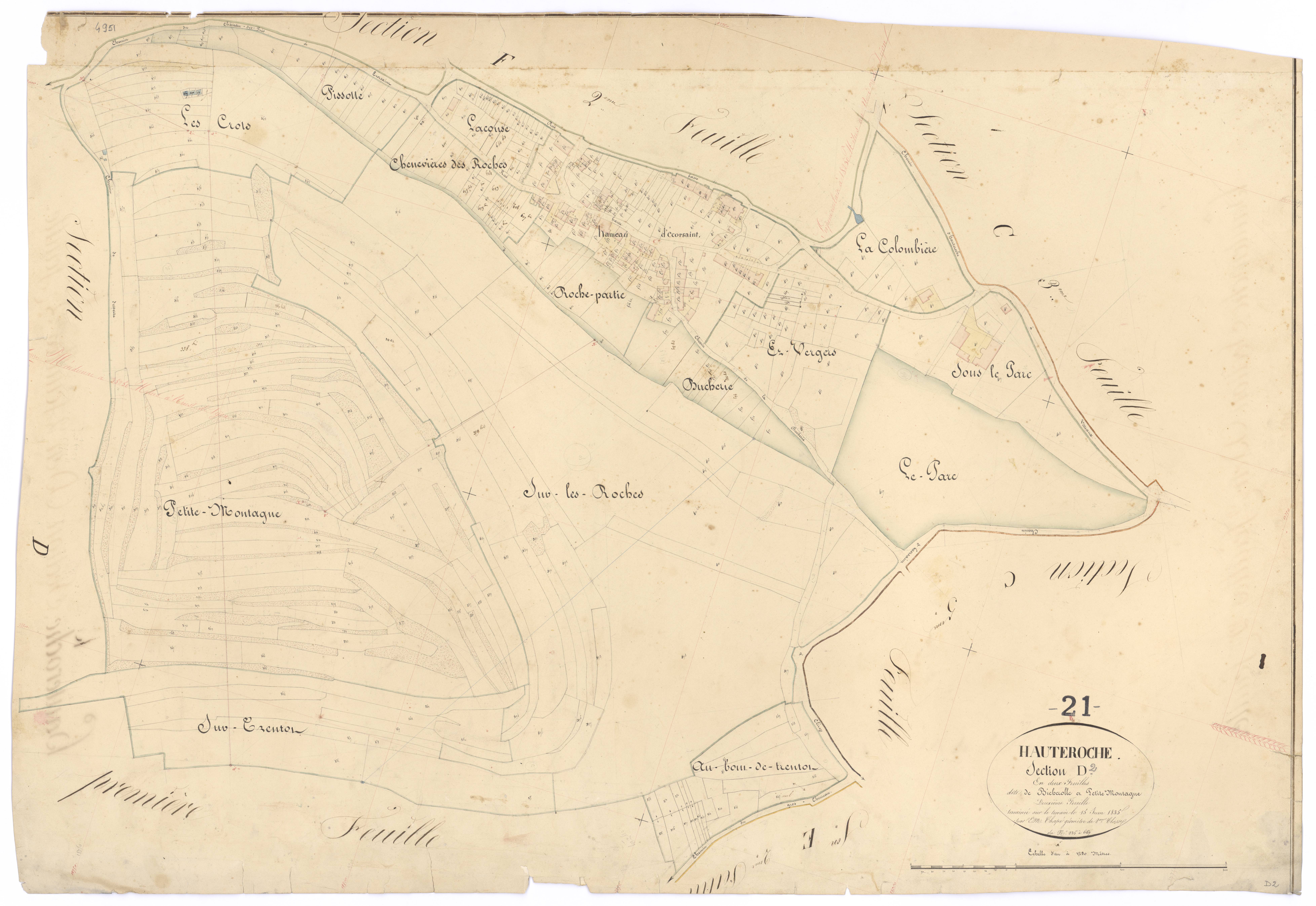 Hauteroche - Section D2 - 3 P PLAN 322/14