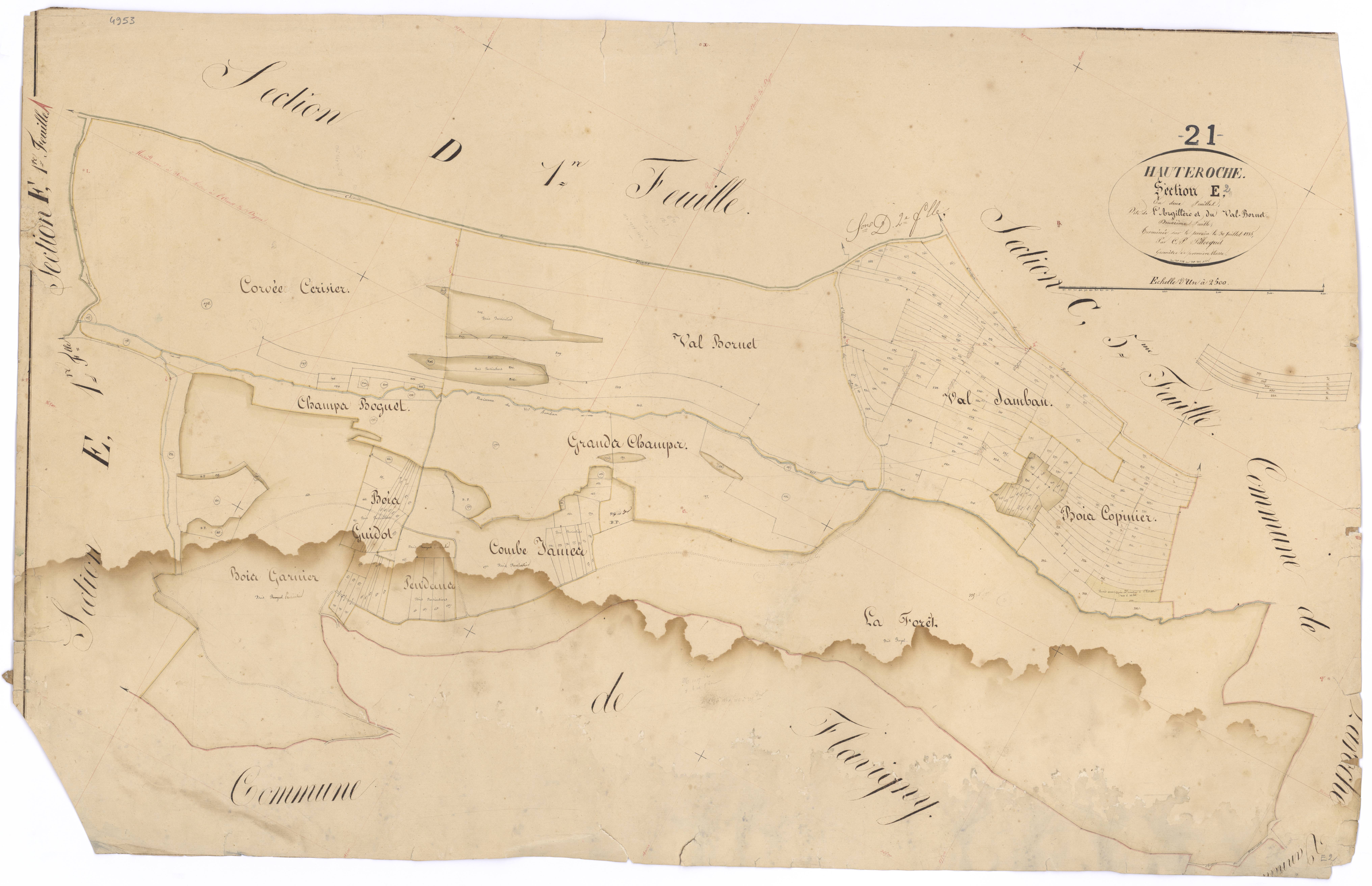 Hauteroche - Section E2 - 3 P PLAN 322/16