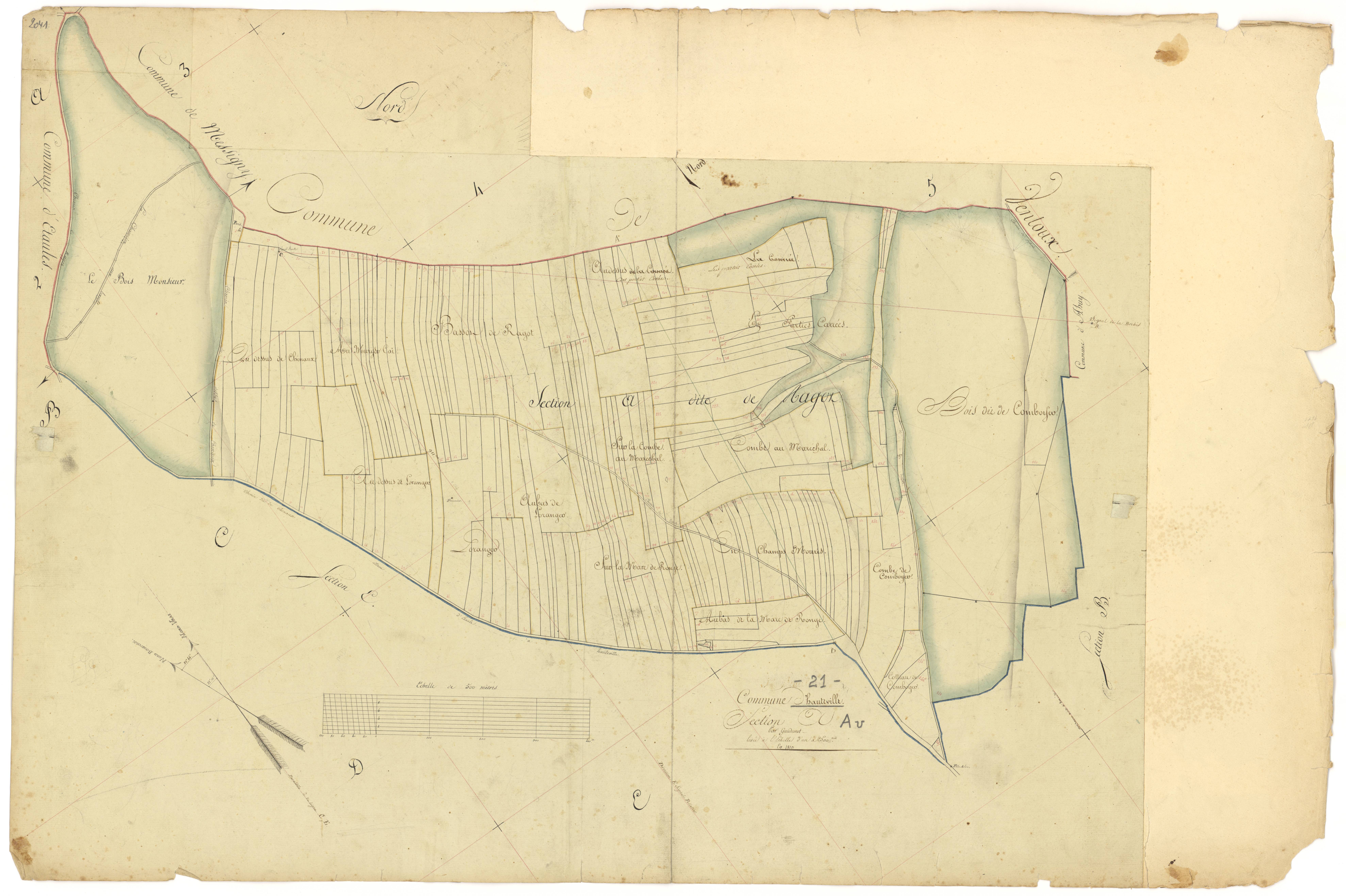 Hauteville-lès-Dijon - Section A - 3 P PLAN 323/2