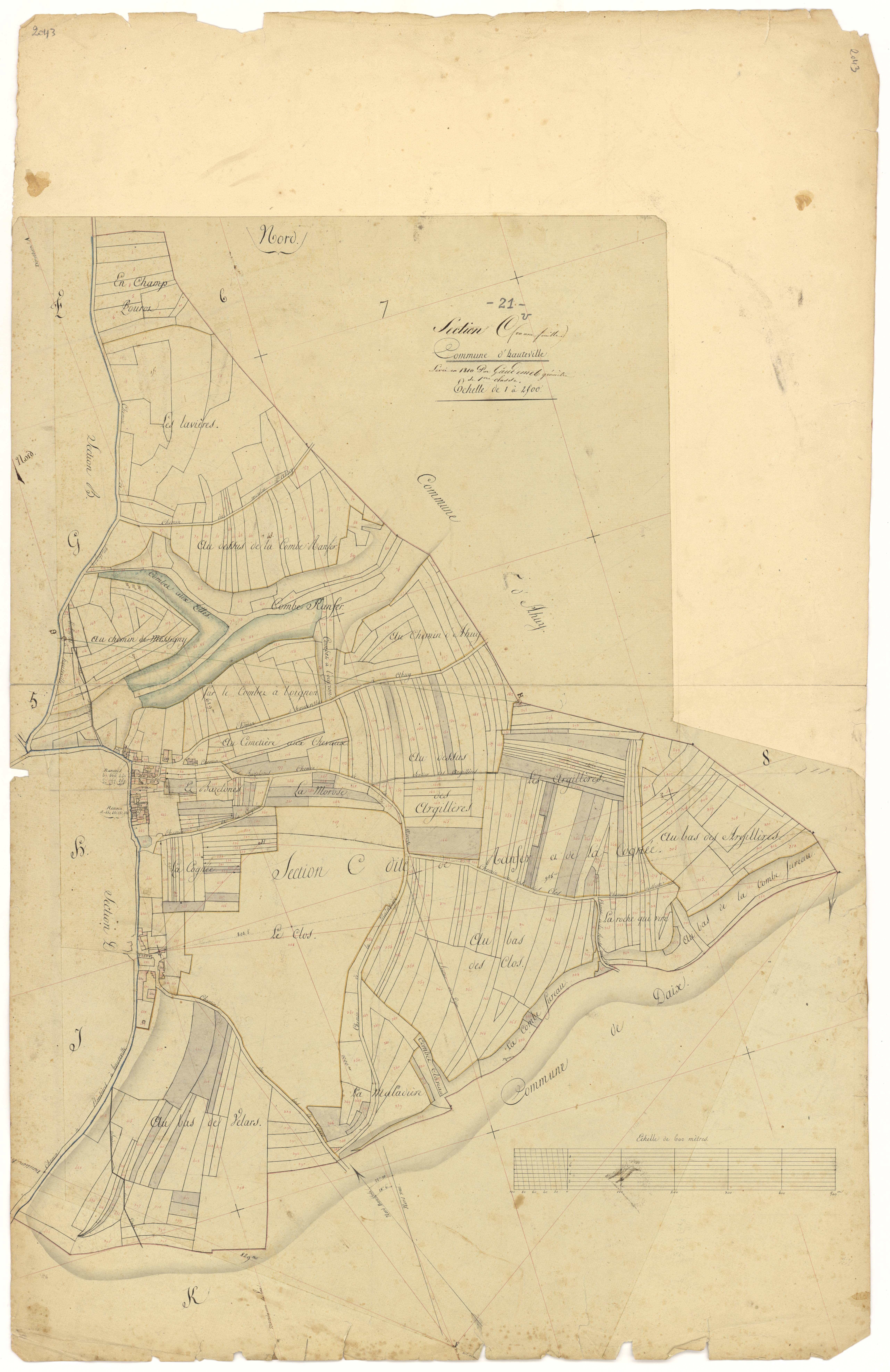 Hauteville-lès-Dijon - Section C - 3 P PLAN 323/4