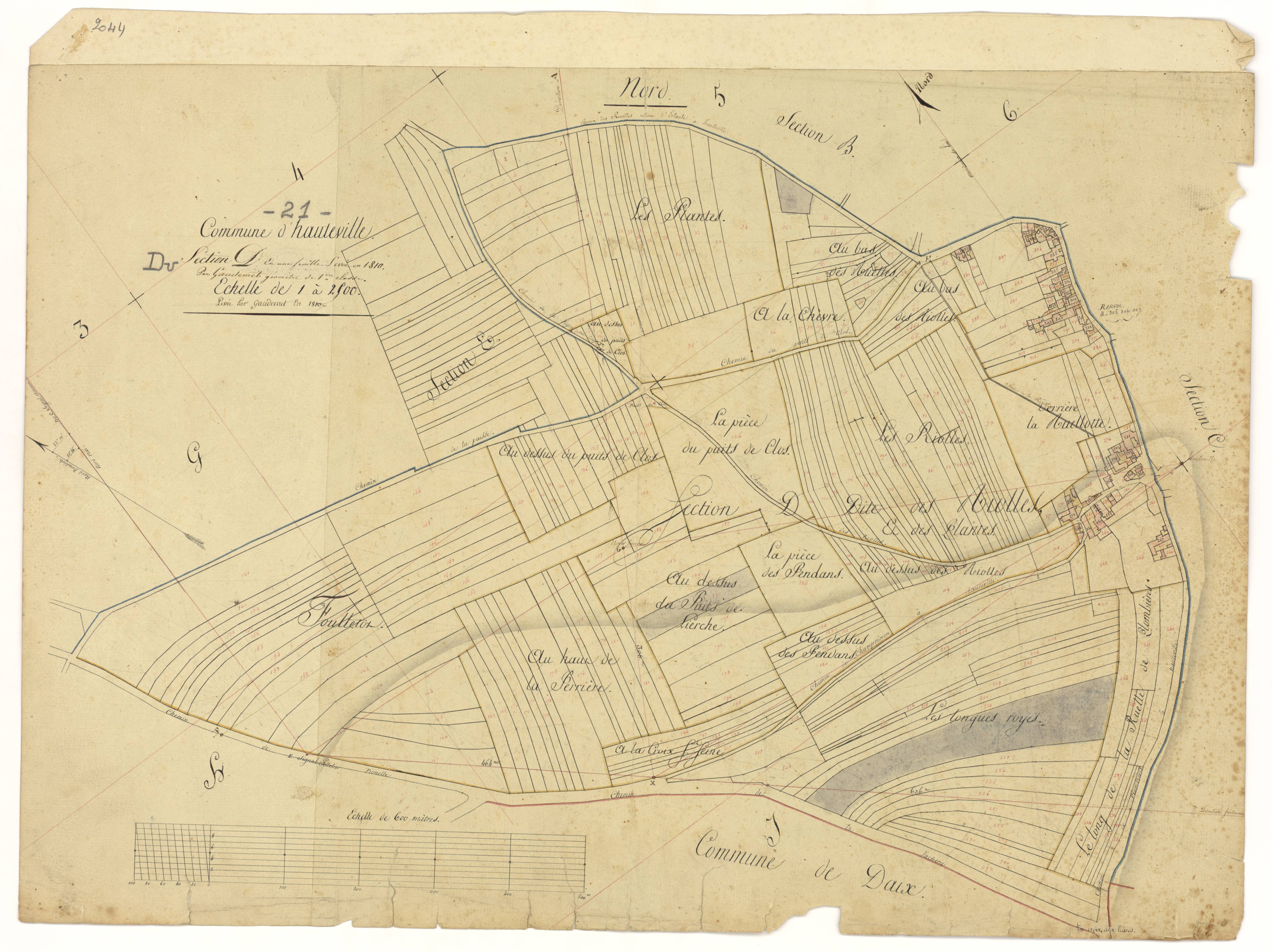 Hauteville-lès-Dijon - Section D - 3 P PLAN 323/5