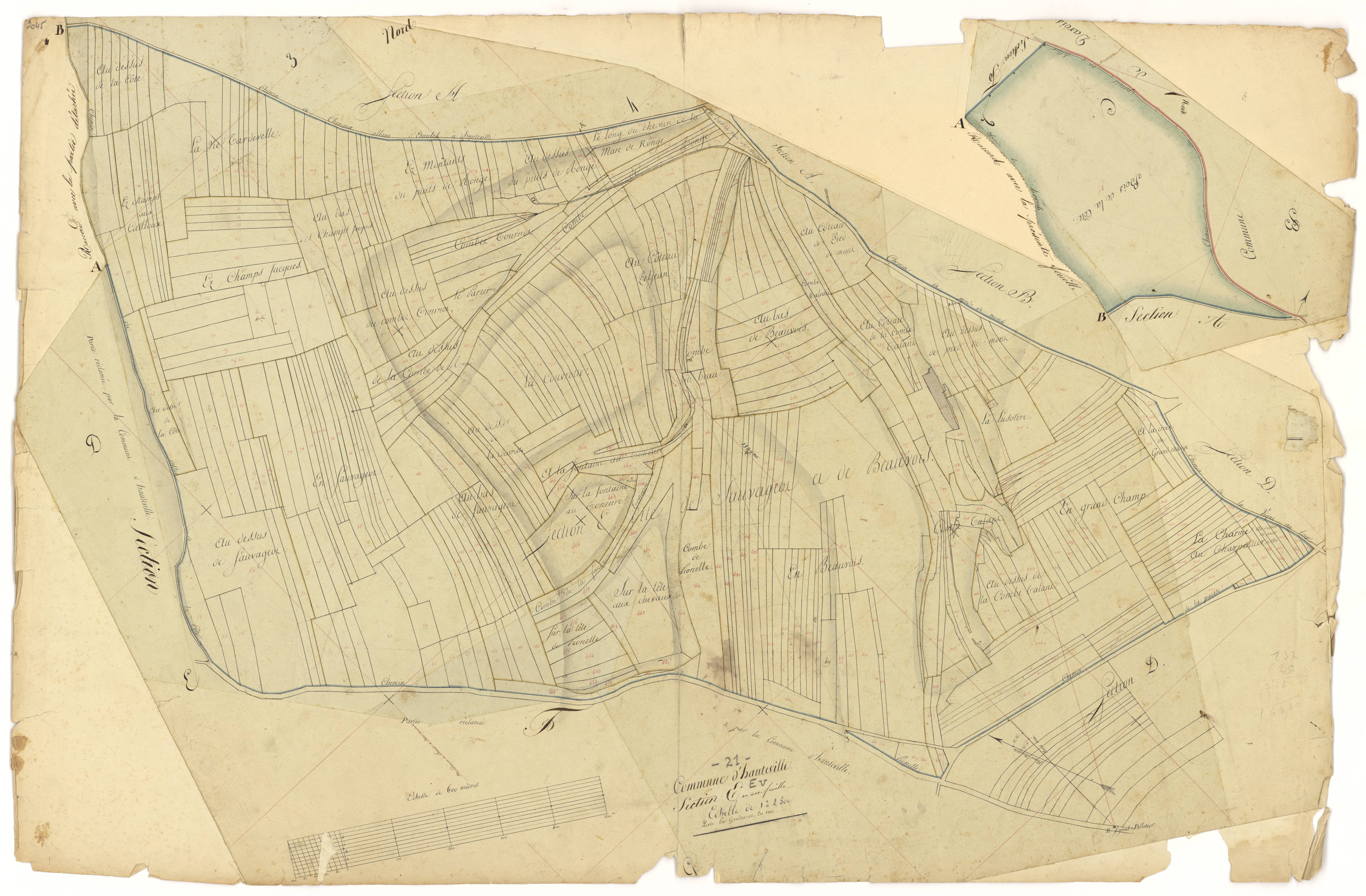 Hauteville-lès-Dijon - Section E - 3 P PLAN 323/6