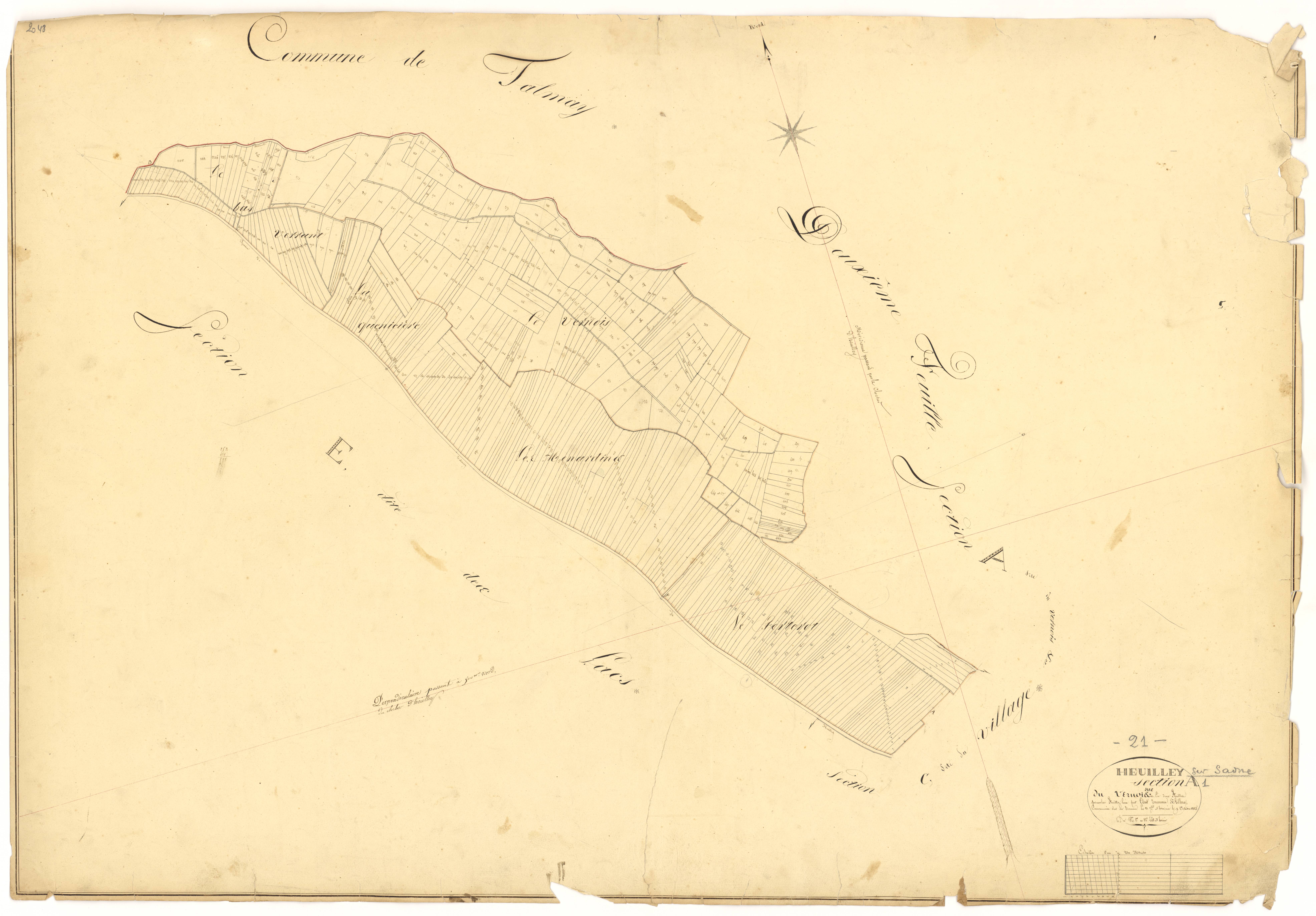 Heuilley-sur-Saône - Section A1 - 3 P PLAN 324/2