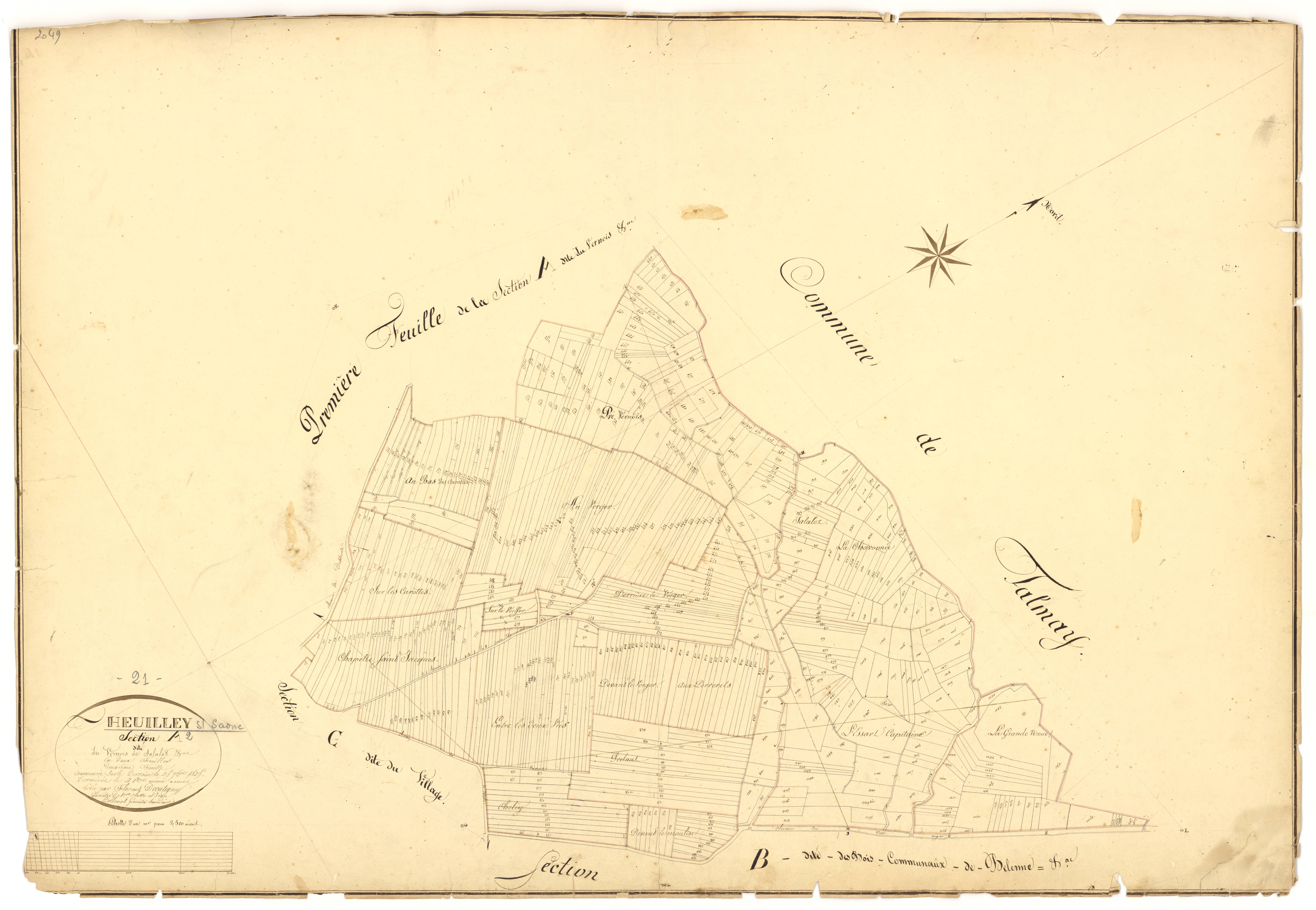 Heuilley-sur-Saône - Section A2 - 3 P PLAN 324/3
