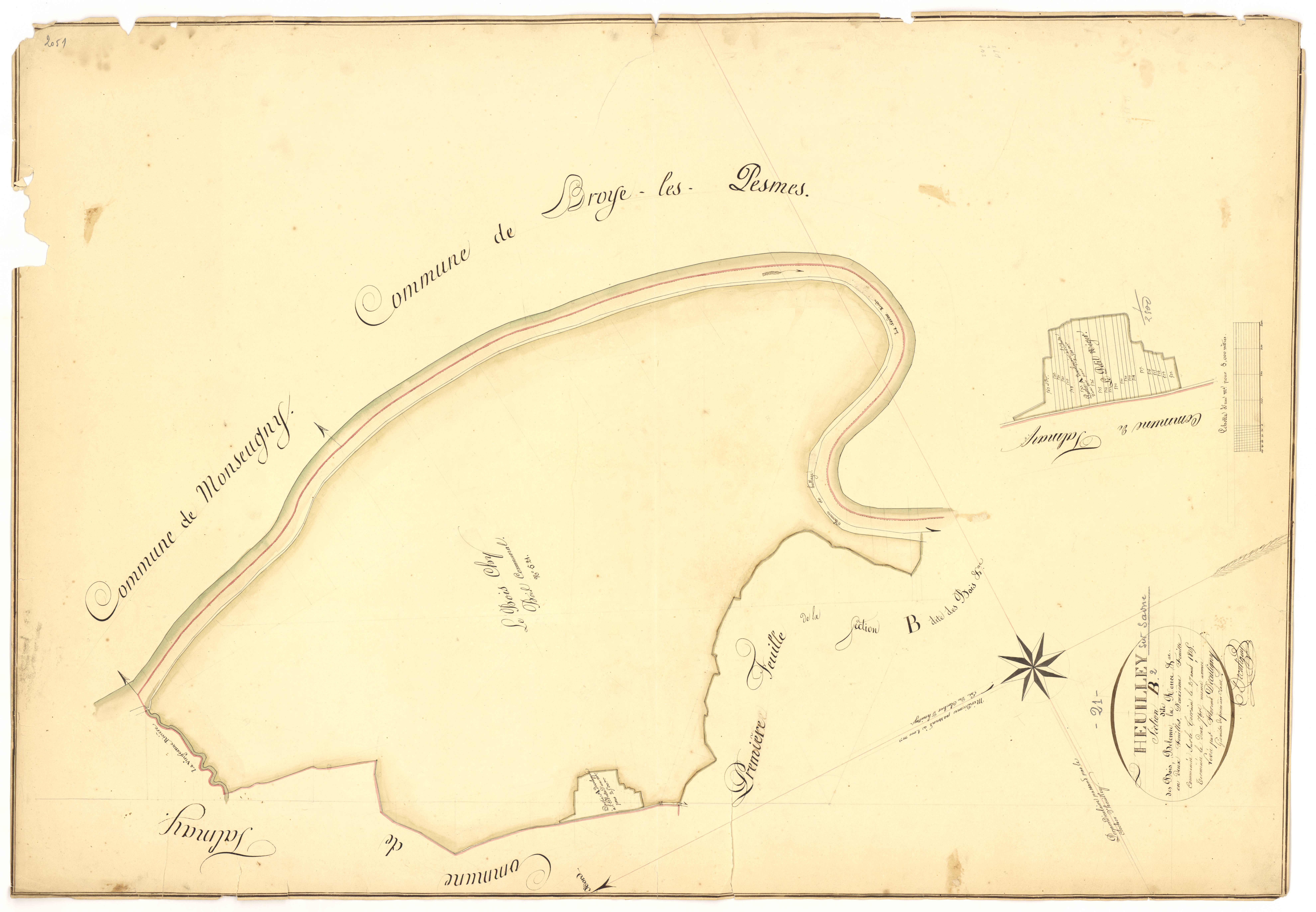 Heuilley-sur-Saône - Section B2 - 3 P PLAN 324/5