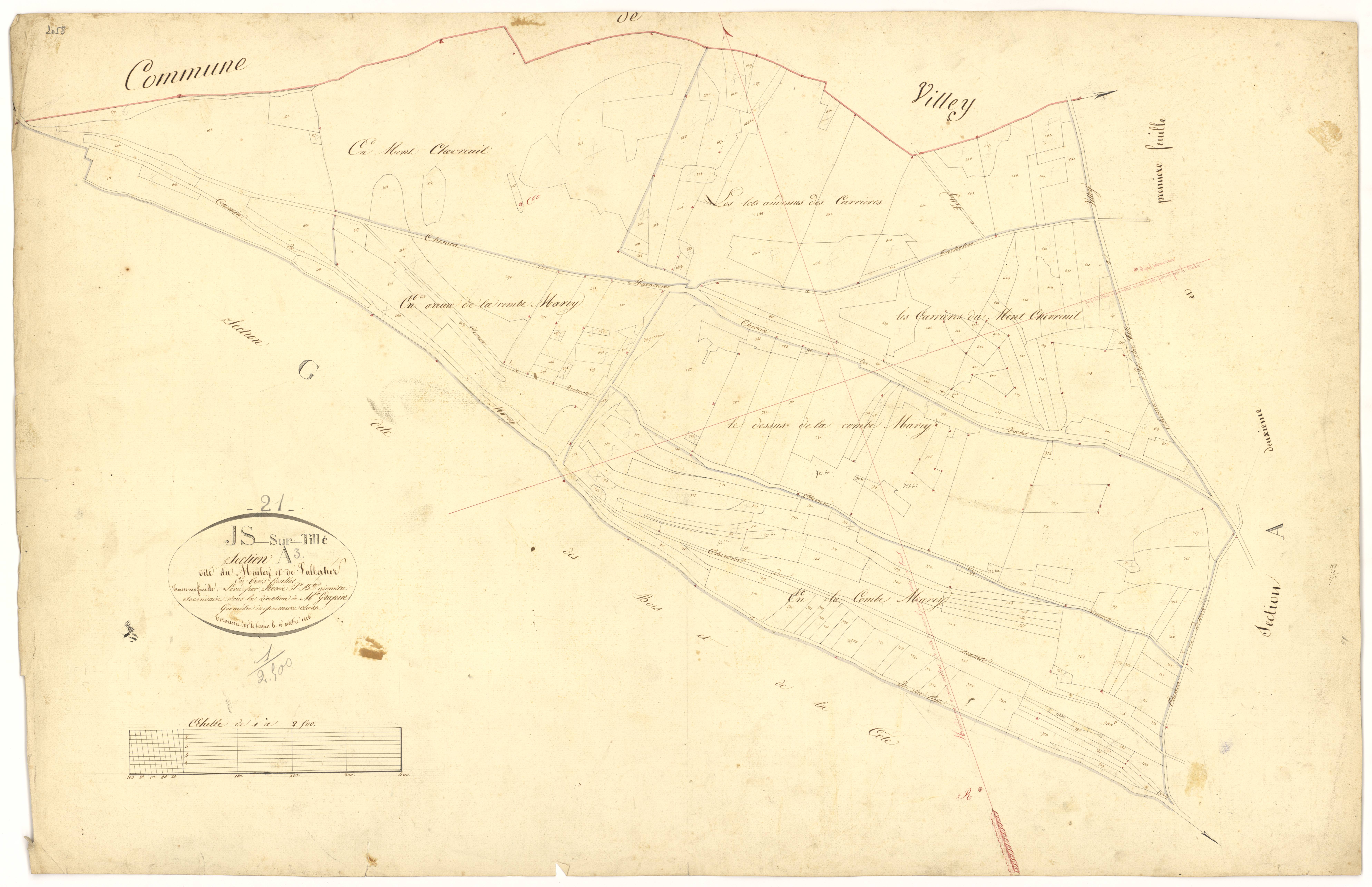 Is-sur-Tille - Section A3 - 3 P PLAN 325/4