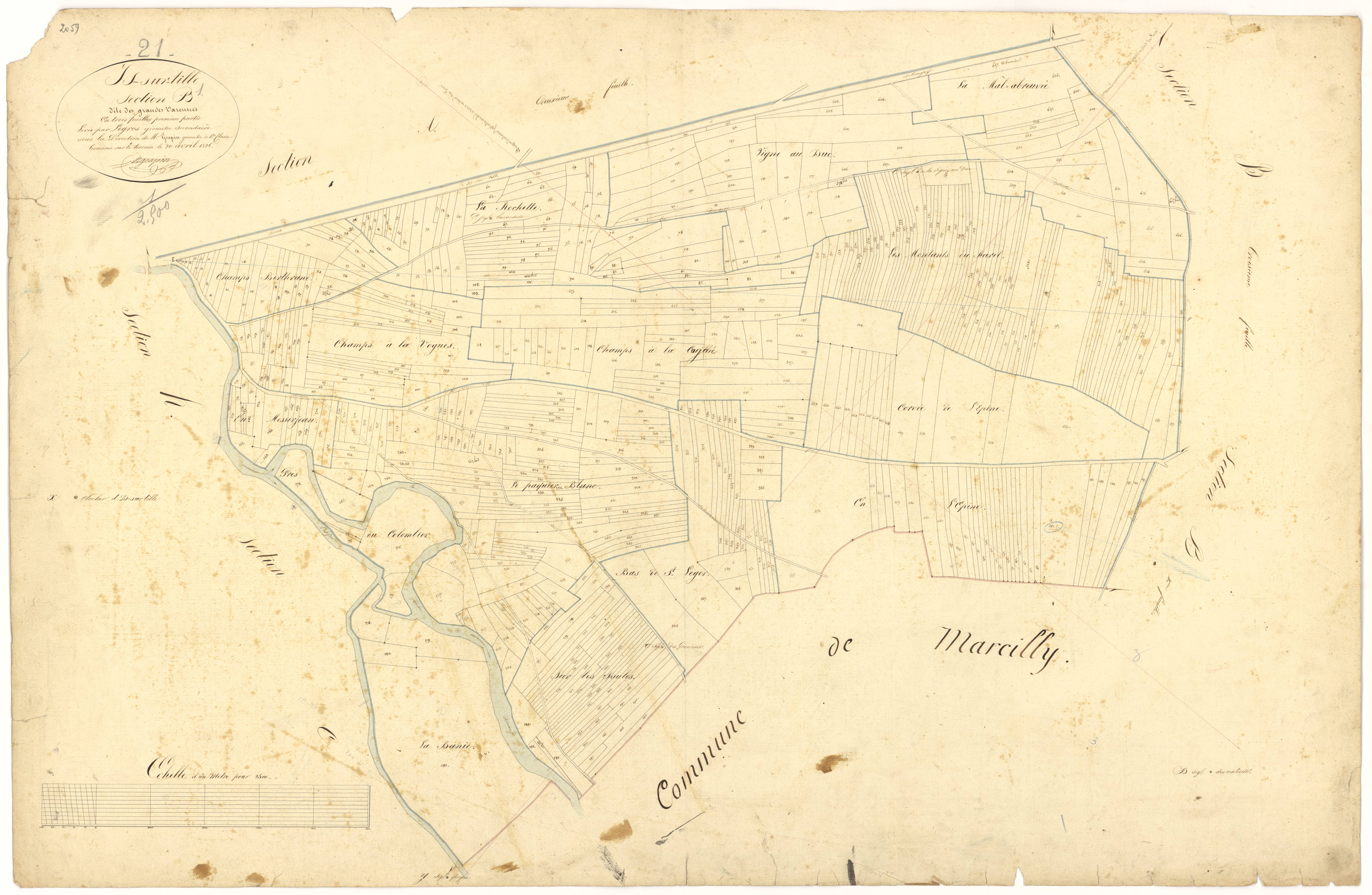 Is-sur-Tille - Section B1 - 3 P PLAN 325/5