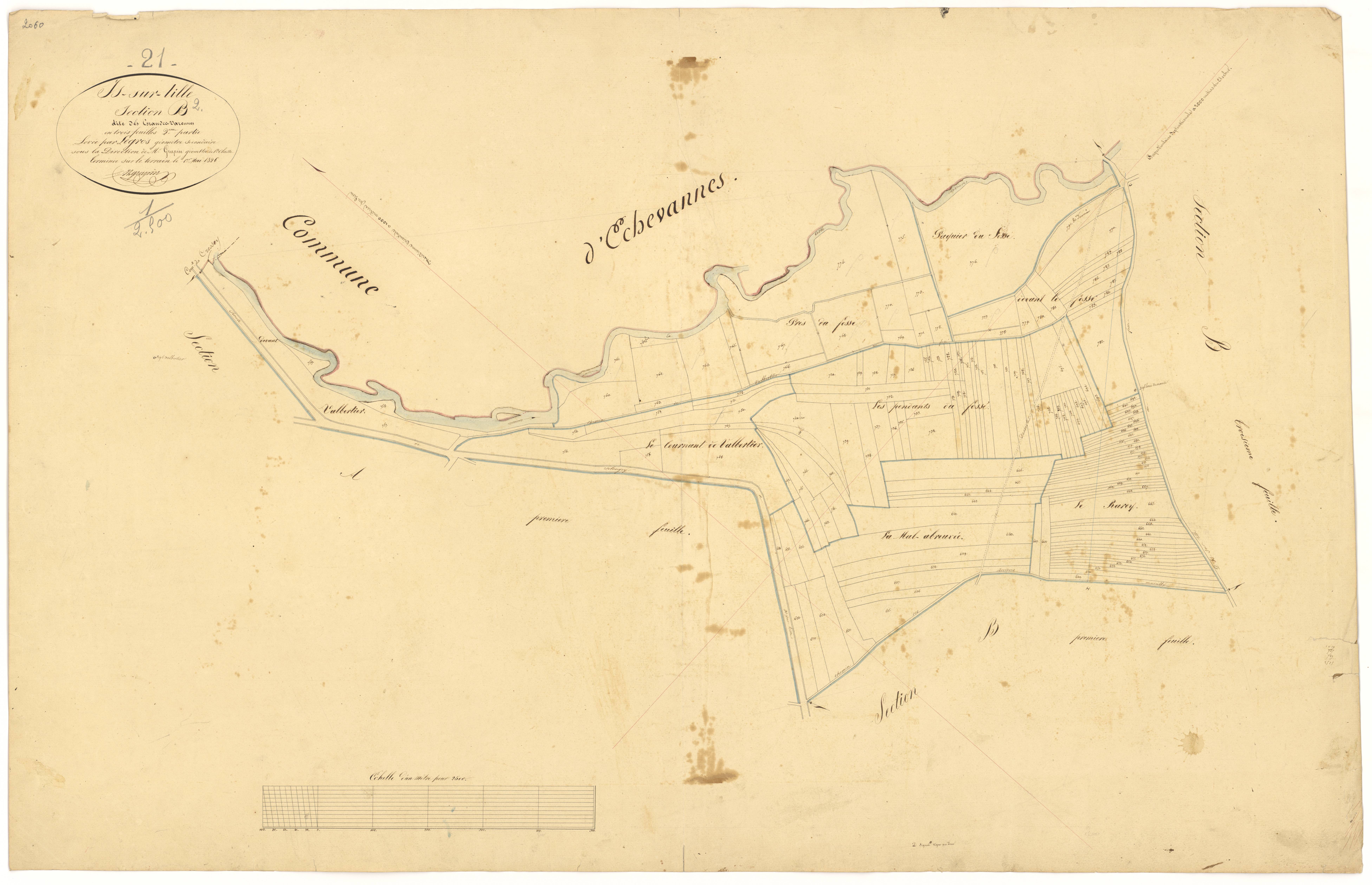 Is-sur-Tille - Section B2 - 3 P PLAN 325/6