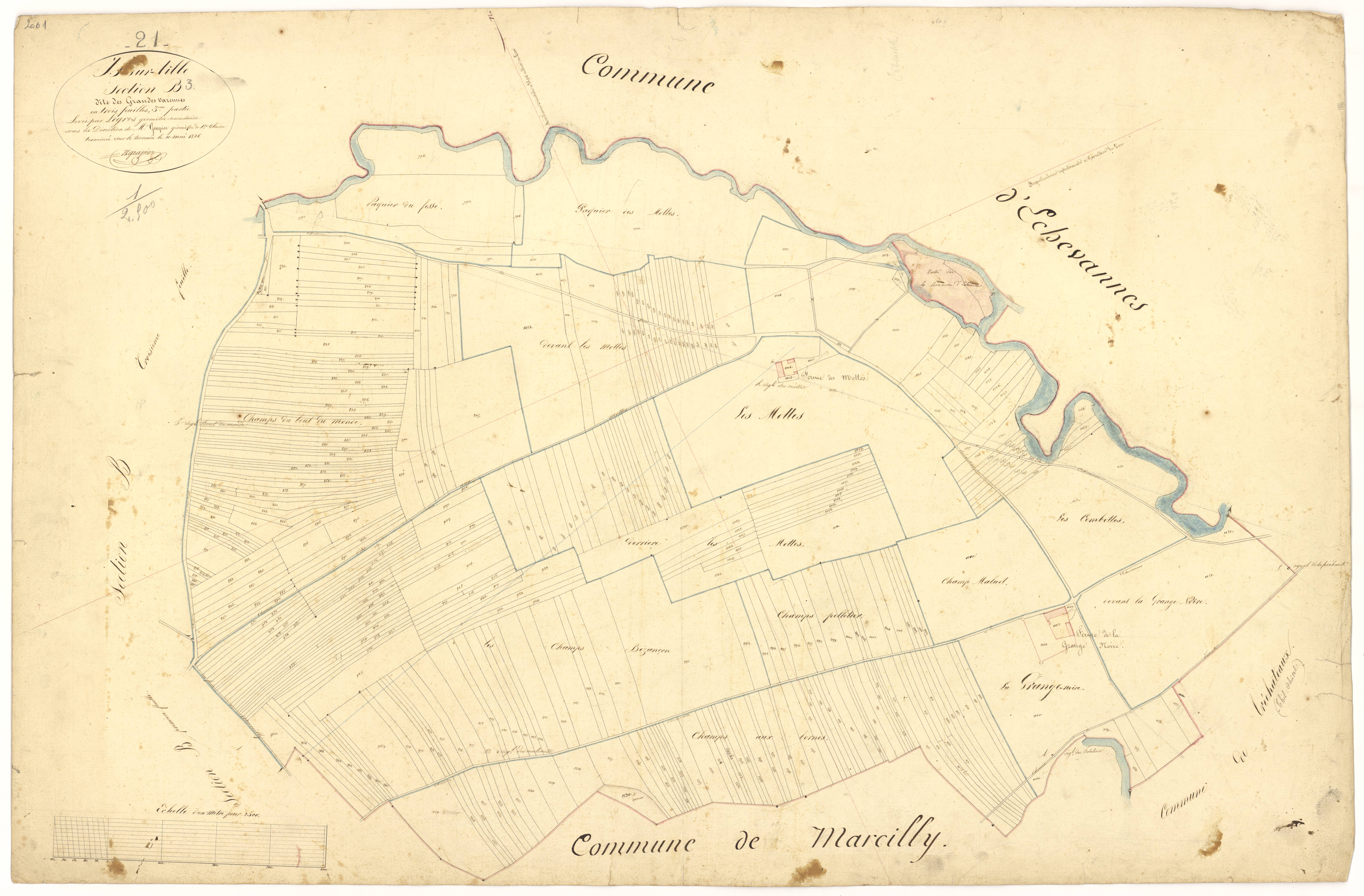 Is-sur-Tille - Section B3 - 3 P PLAN 325/7