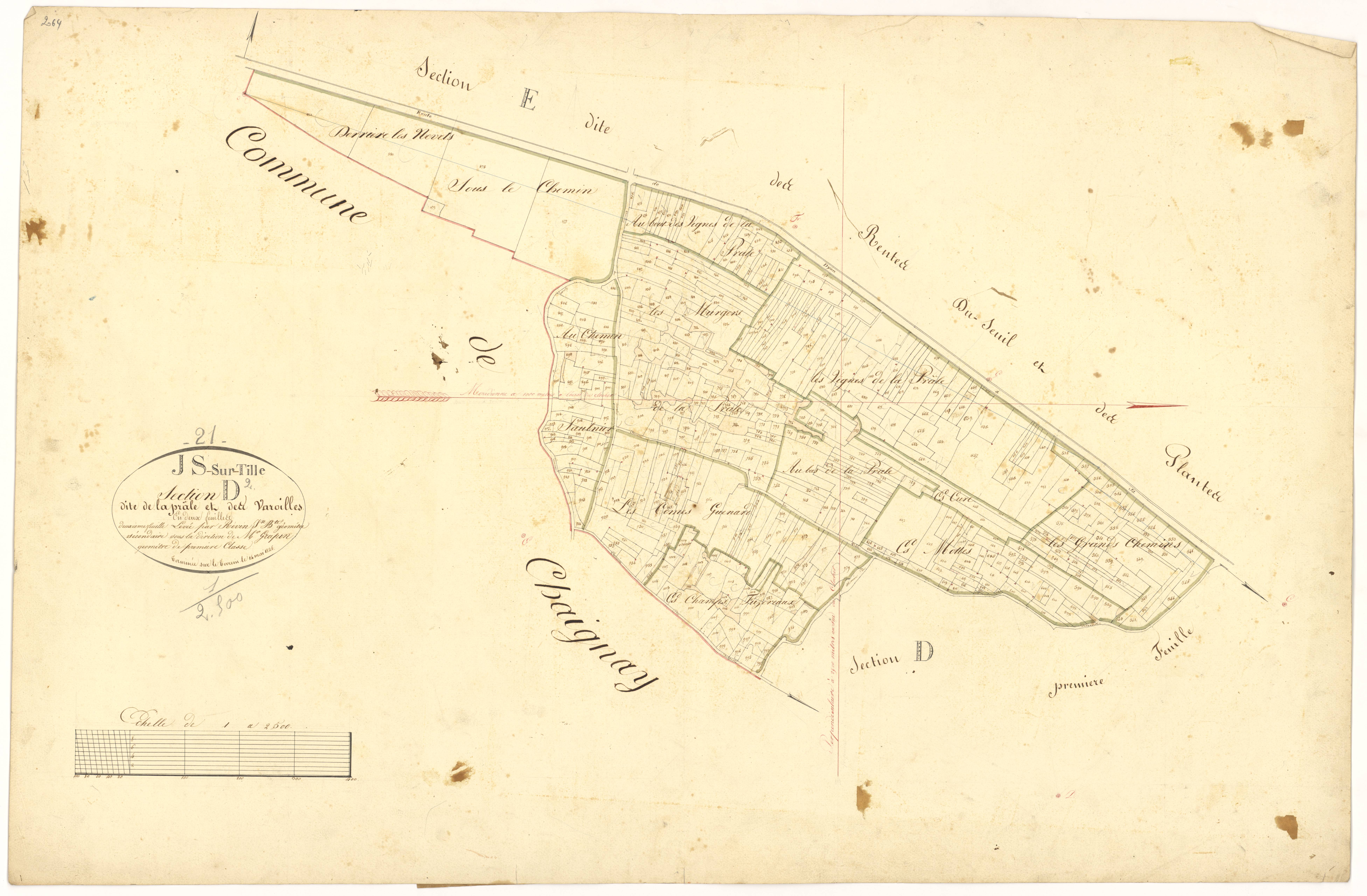 Is-sur-Tille - Section D2 - 3 P PLAN 325/10