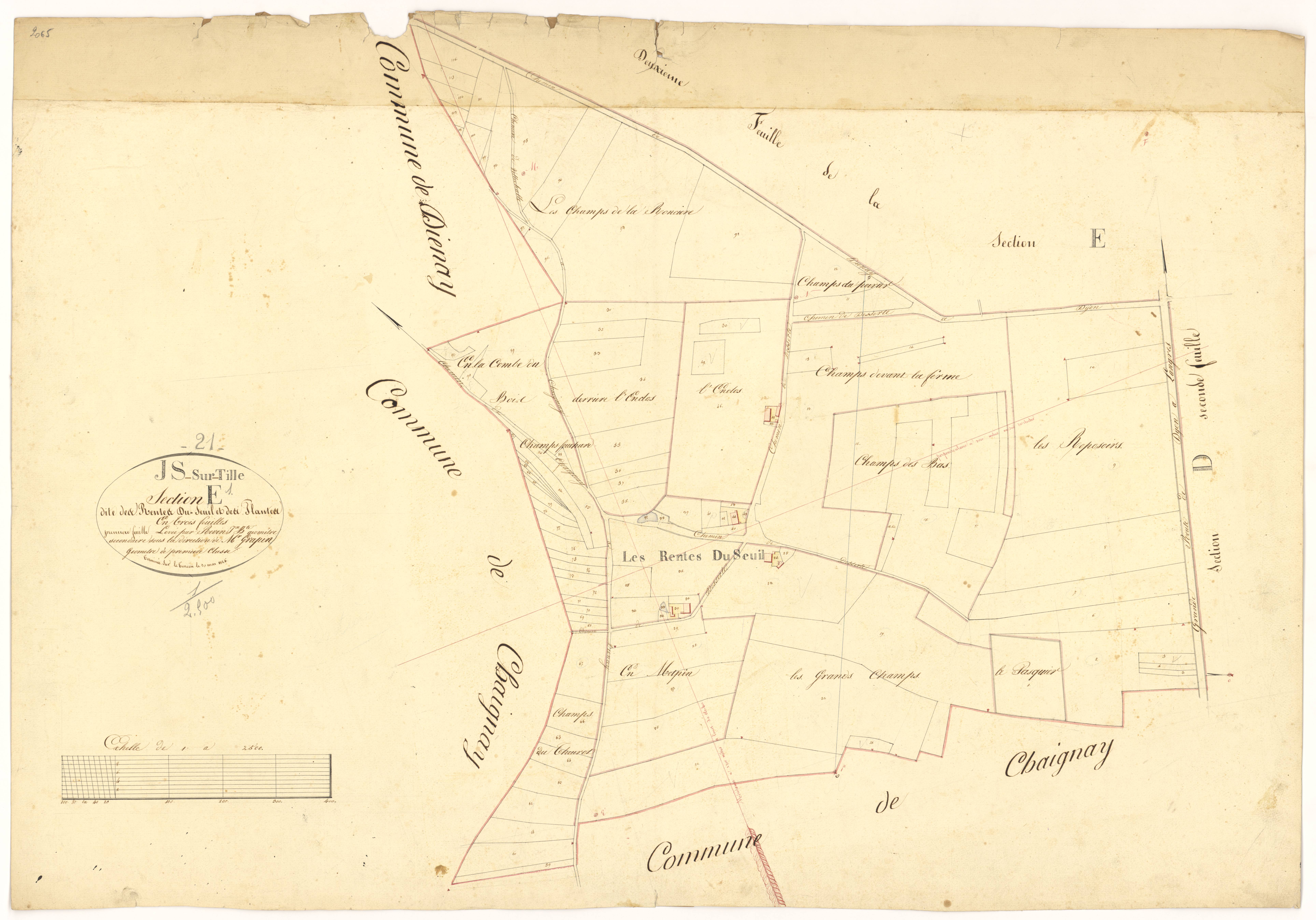 Is-sur-Tille - Section E1 - 3 P PLAN 325/11