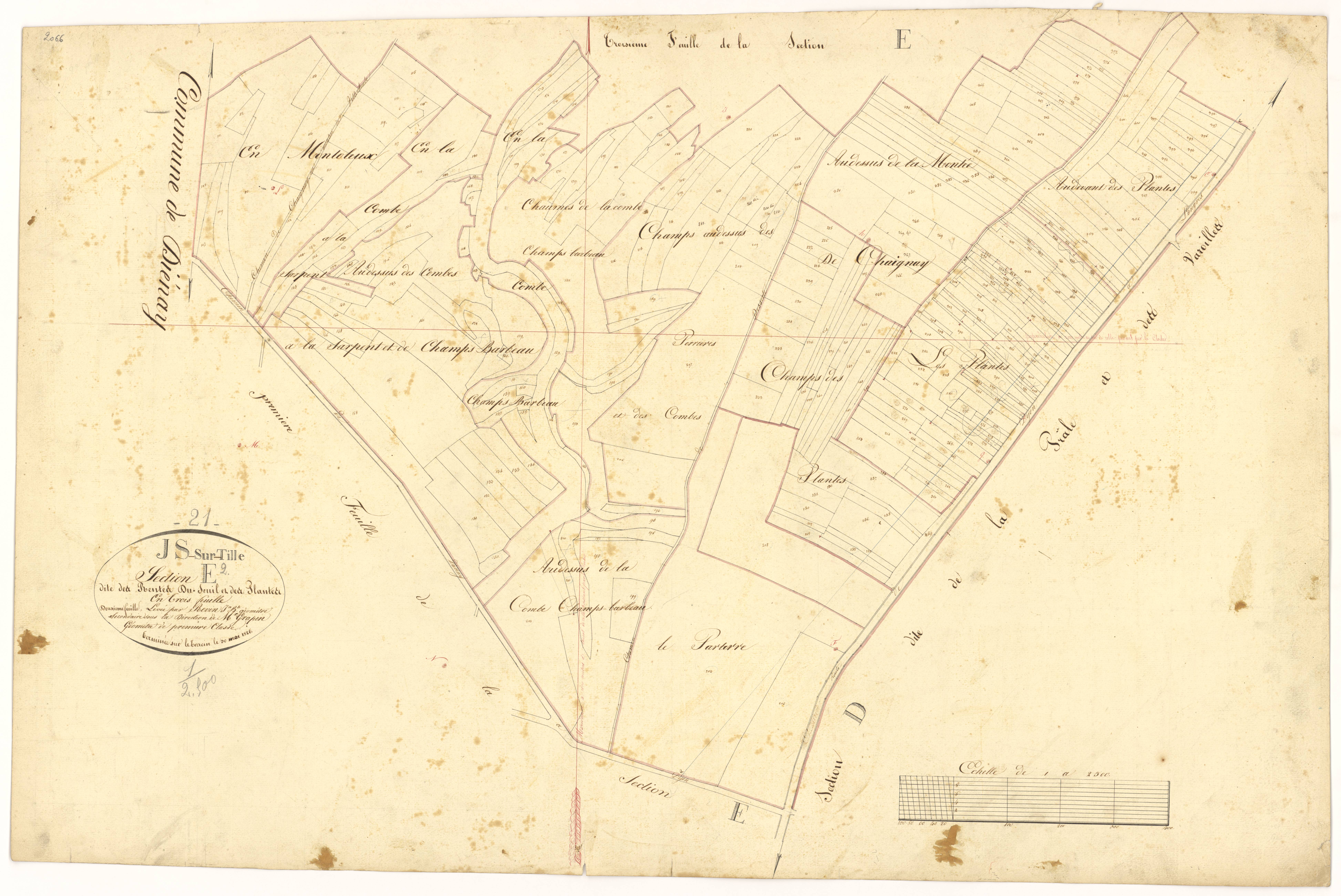 Is-sur-Tille - Section E2 - 3 P PLAN 325/12