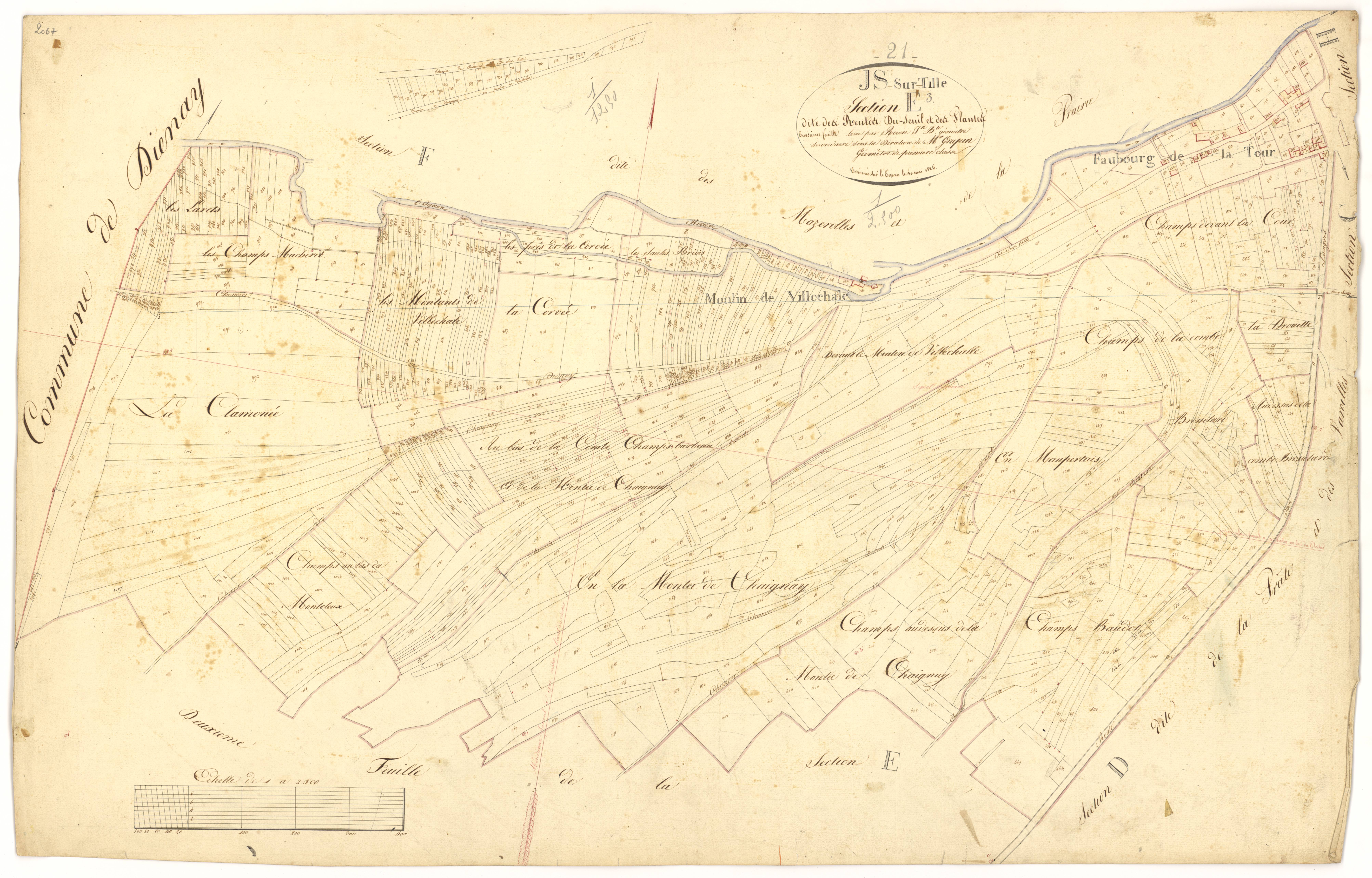 Is-sur-Tille - Section E3 - 3 P PLAN 325/13