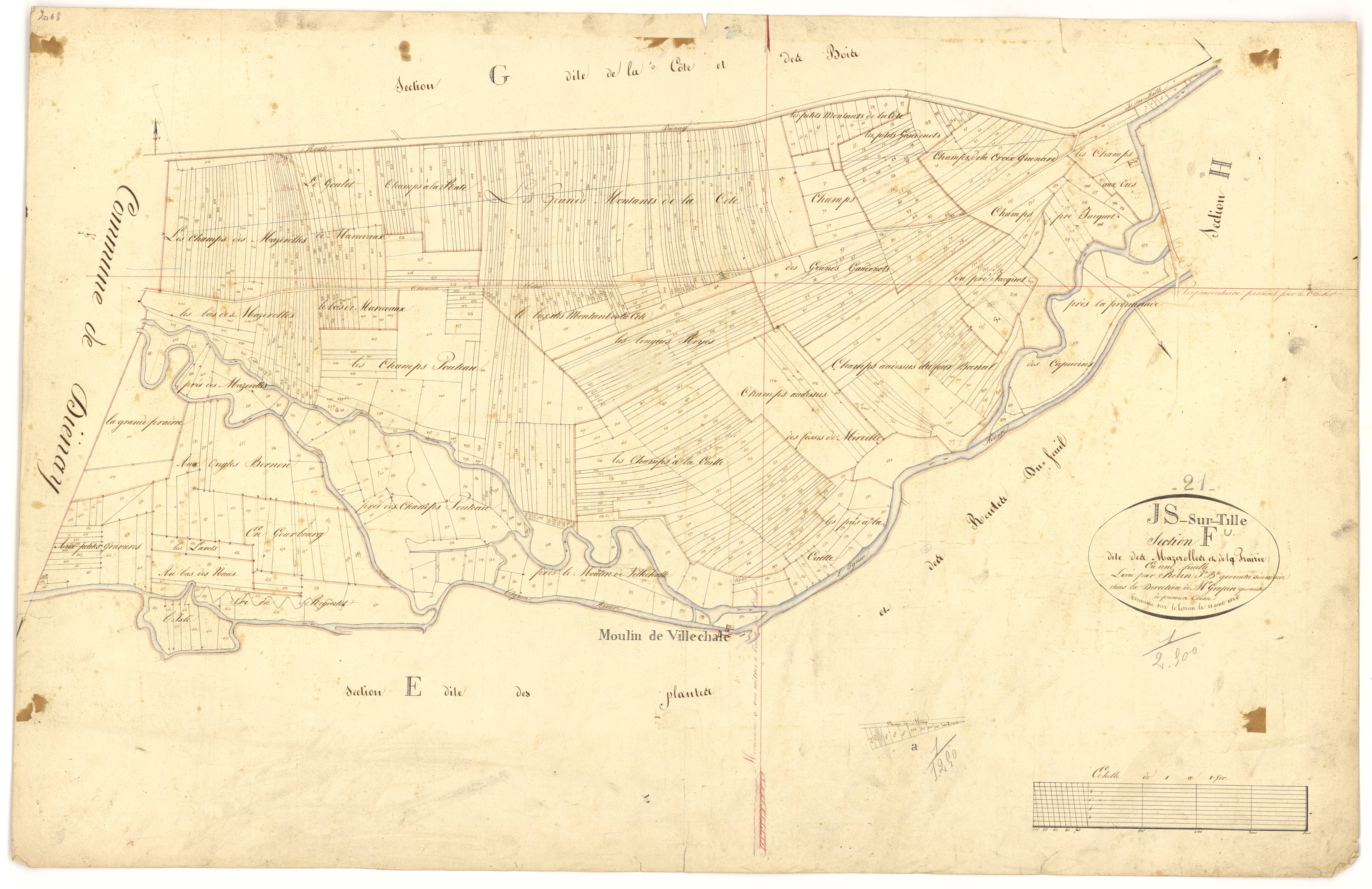 Is-sur-Tille - Section F - 3 P PLAN 325/14