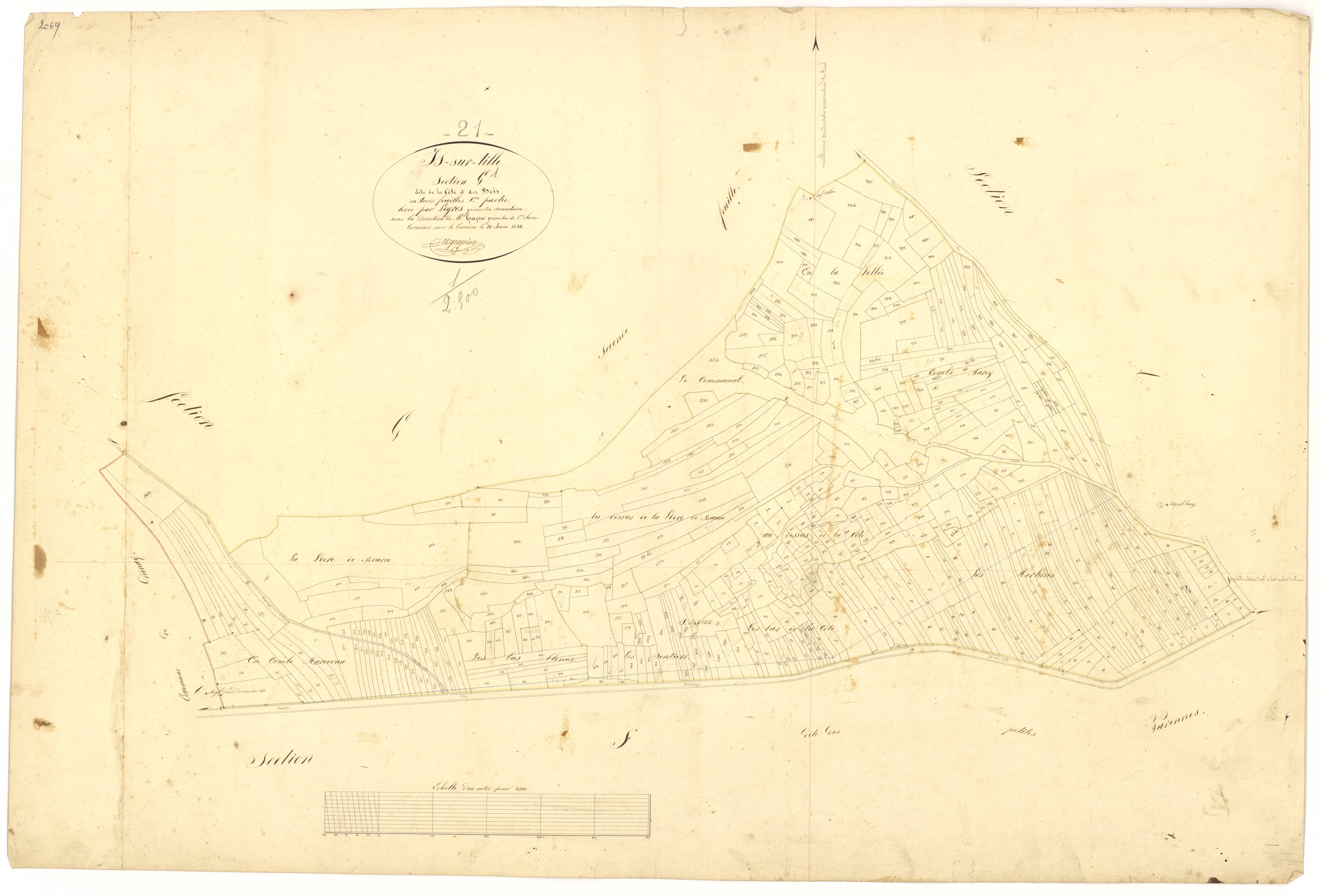 Is-sur-Tille - Section G1 - 3 P PLAN 325/15
