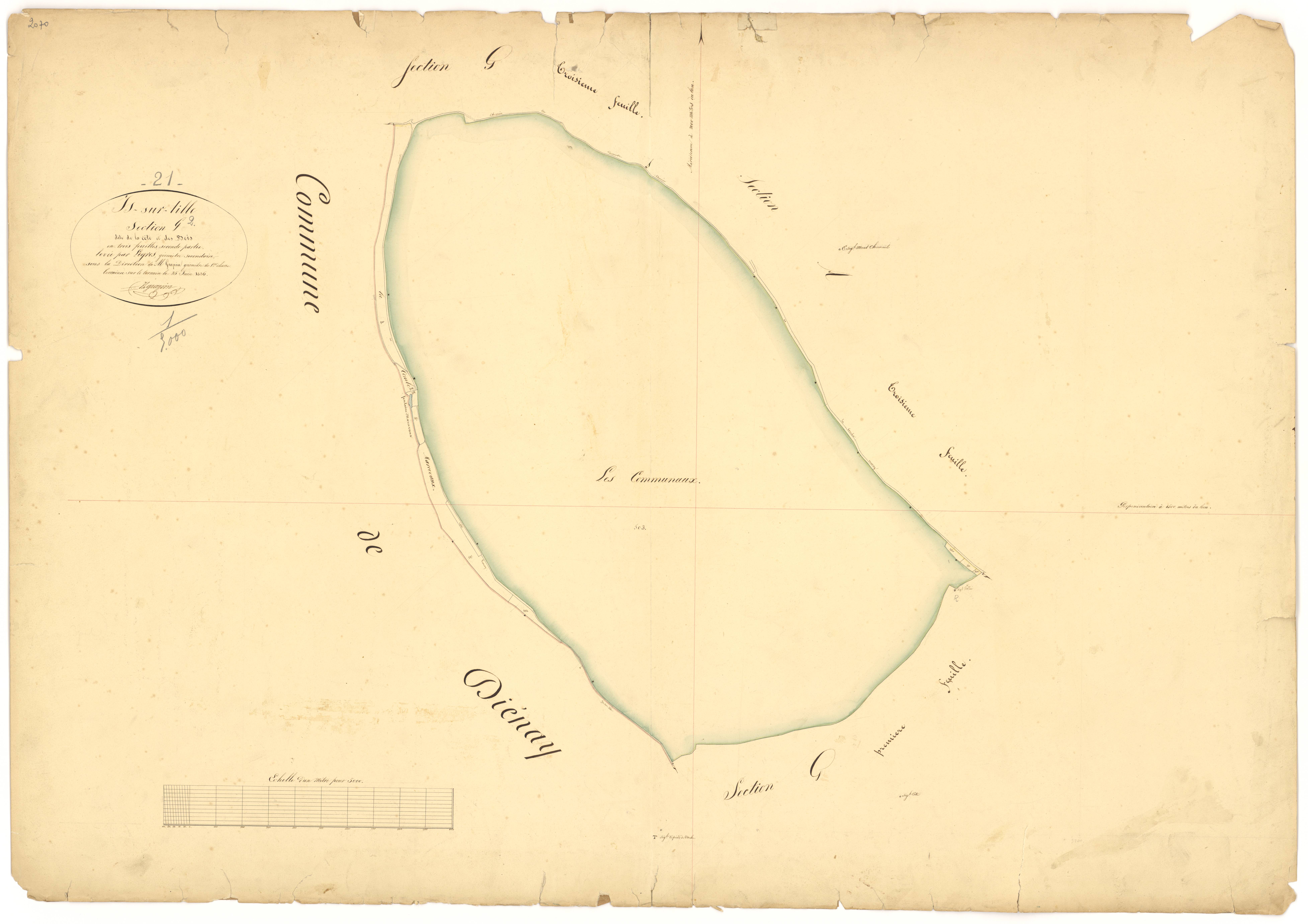 Is-sur-Tille - Section G2 - 3 P PLAN 325/16