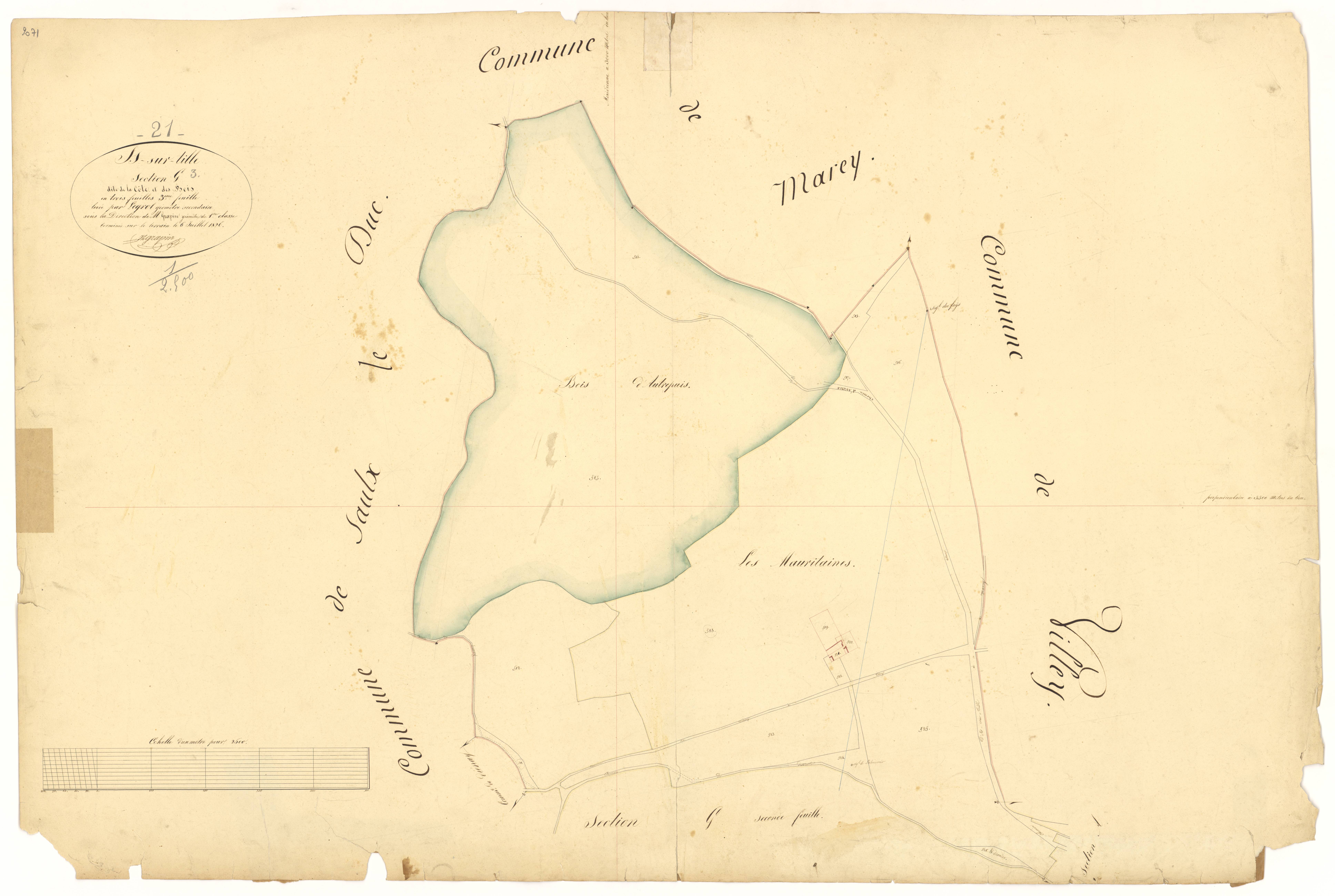 Is-sur-Tille - Section G3 - 3 P PLAN 325/17