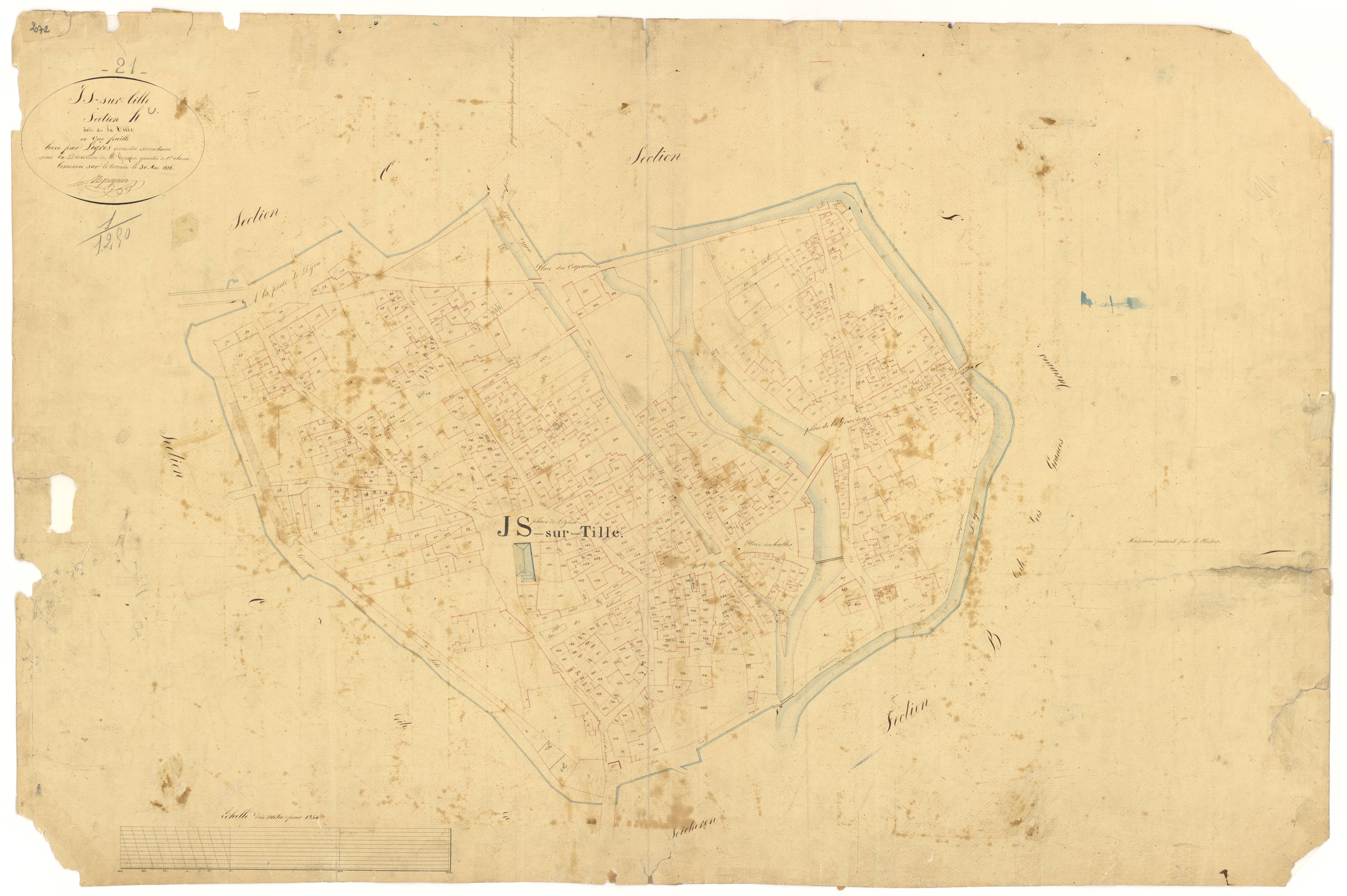 Is-sur-Tille - Section H - 3 P PLAN 325/18