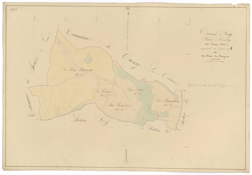 Ivry-en-Montagne - Section A (tableau d'assemblage) - 3 P PLAN 326/2